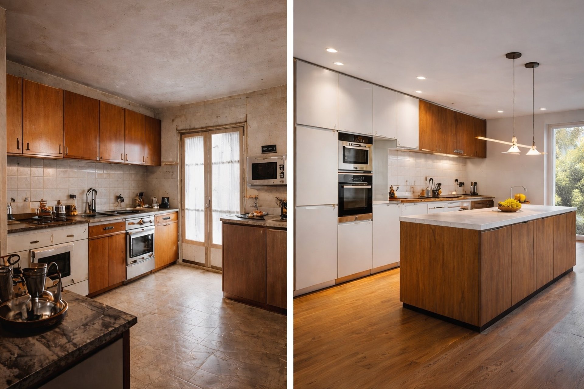 an abstract photo of a curved building with a blue sky in the background