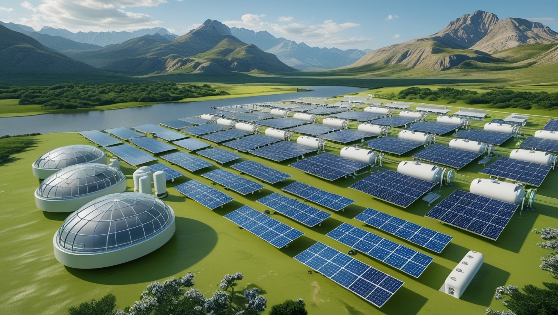 an abstract photo of a curved building with a blue sky in the background