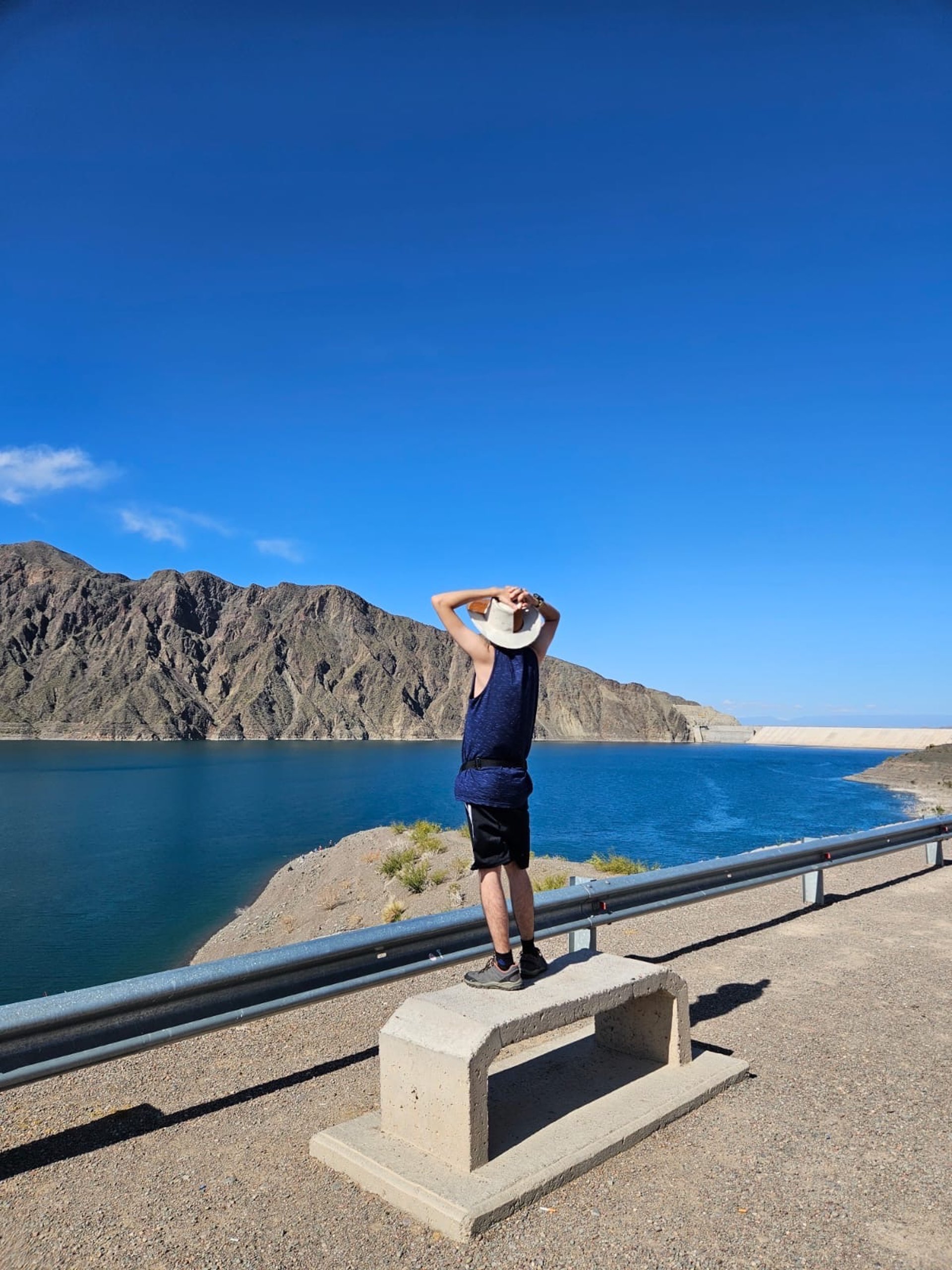 an abstract photo of a curved building with a blue sky in the background
