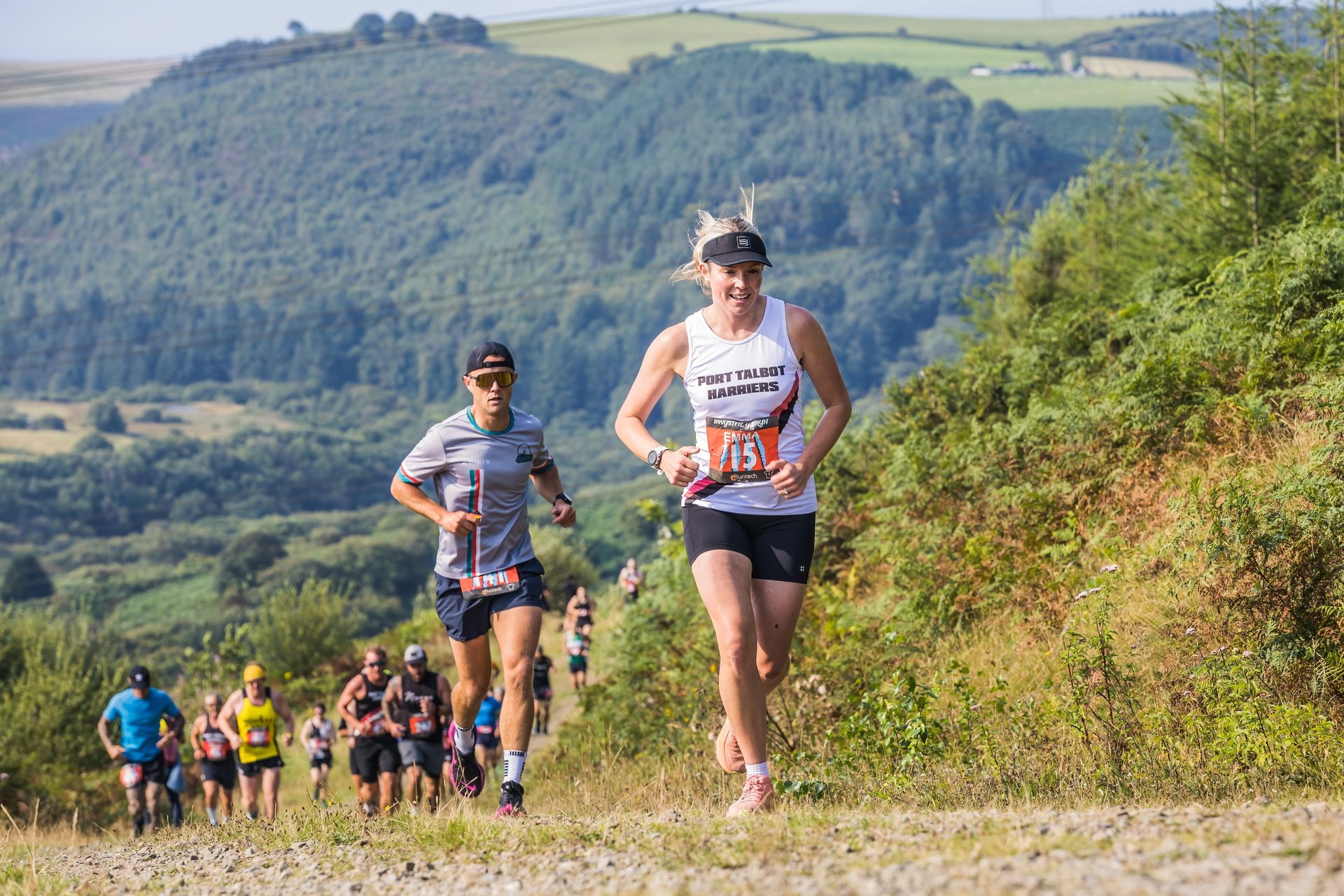 black blue and yellow textile