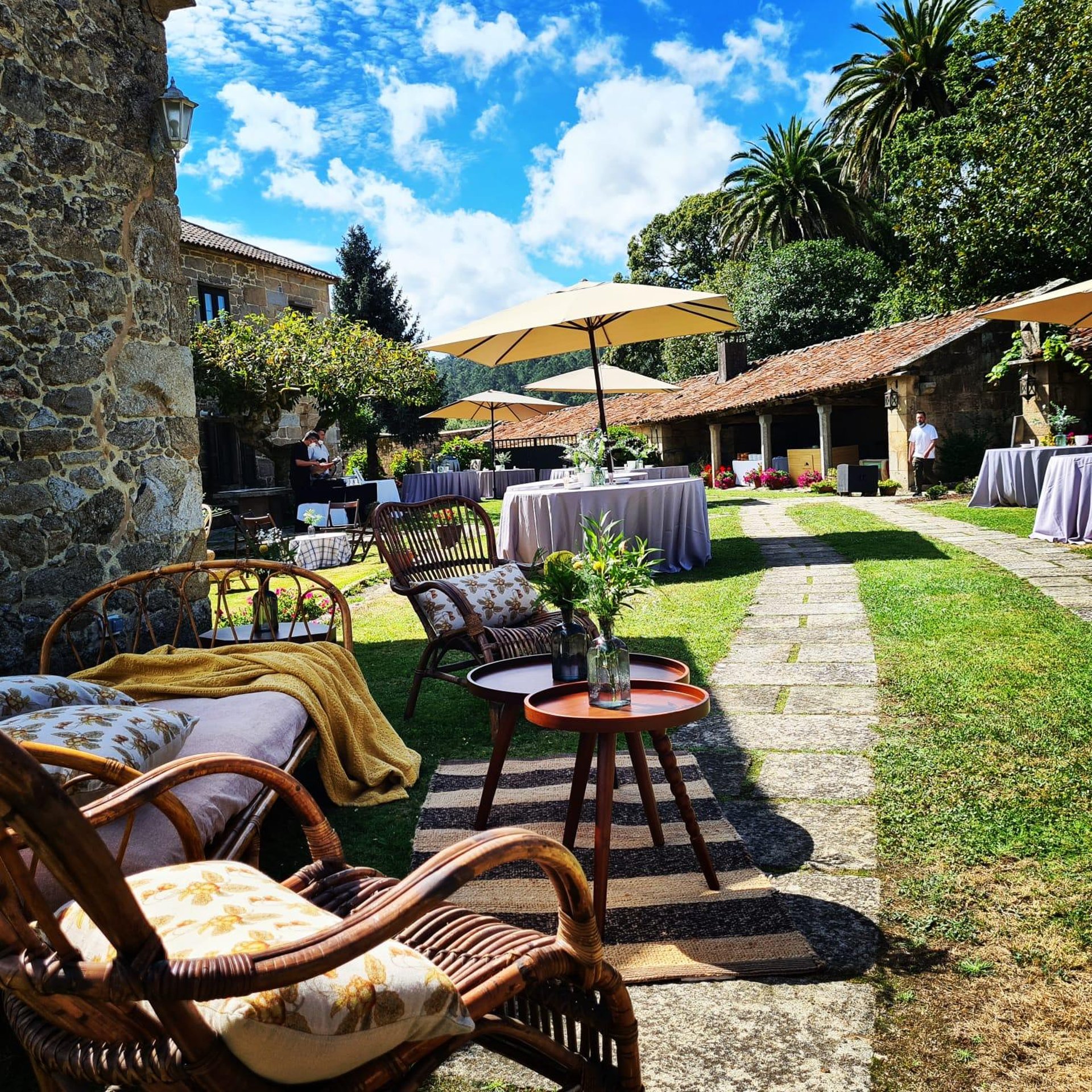 couple wearing silver-colored rings