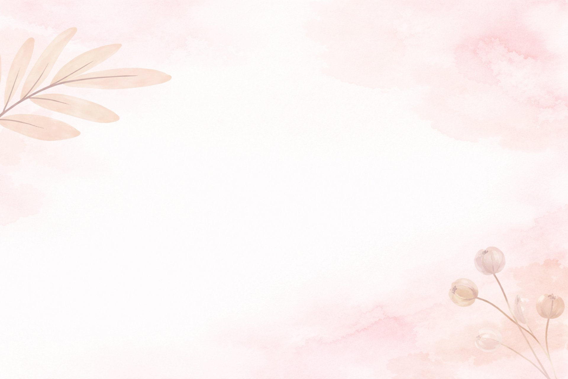 Fondo floral en tonos rosa suave con hojas delicadas.