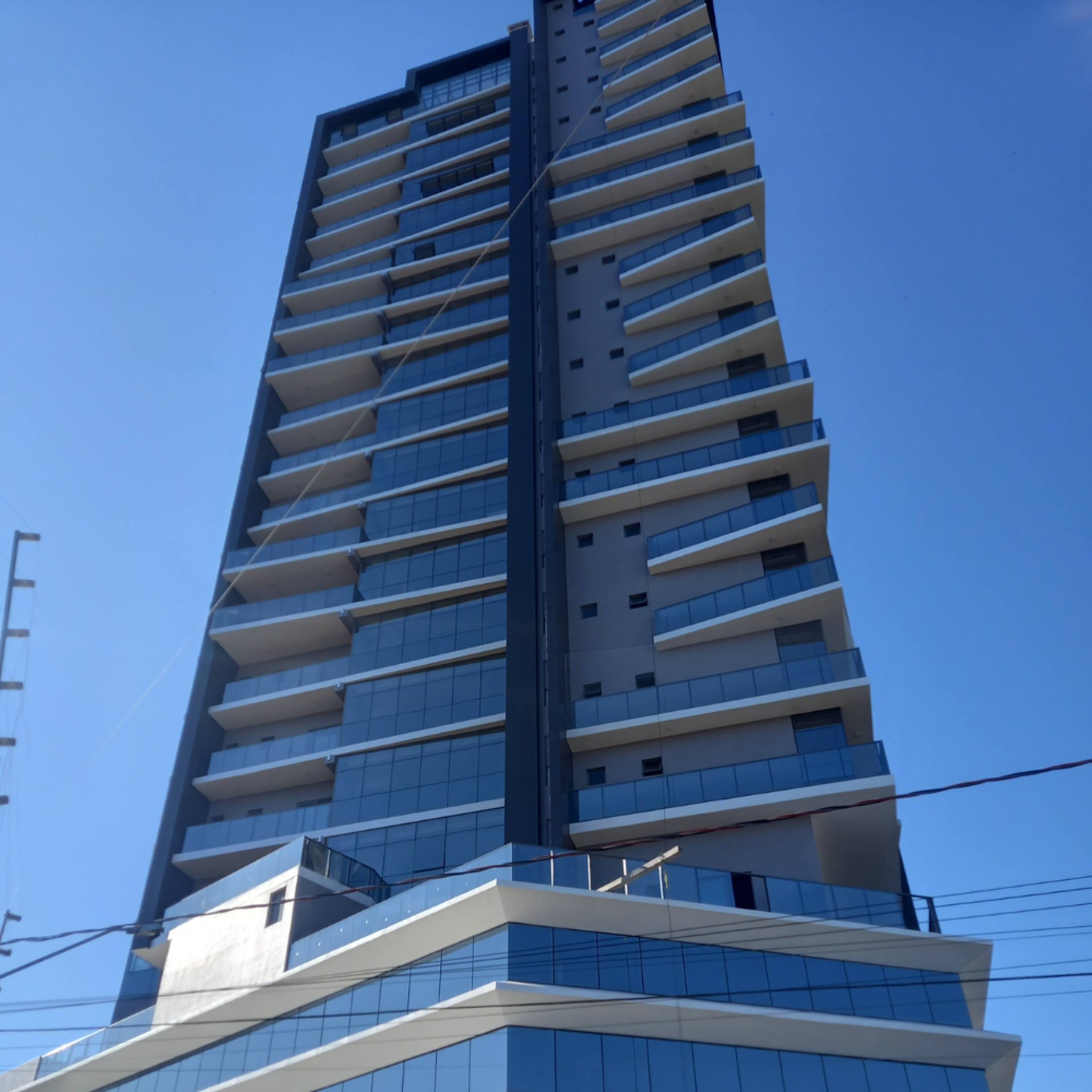 glass walled building