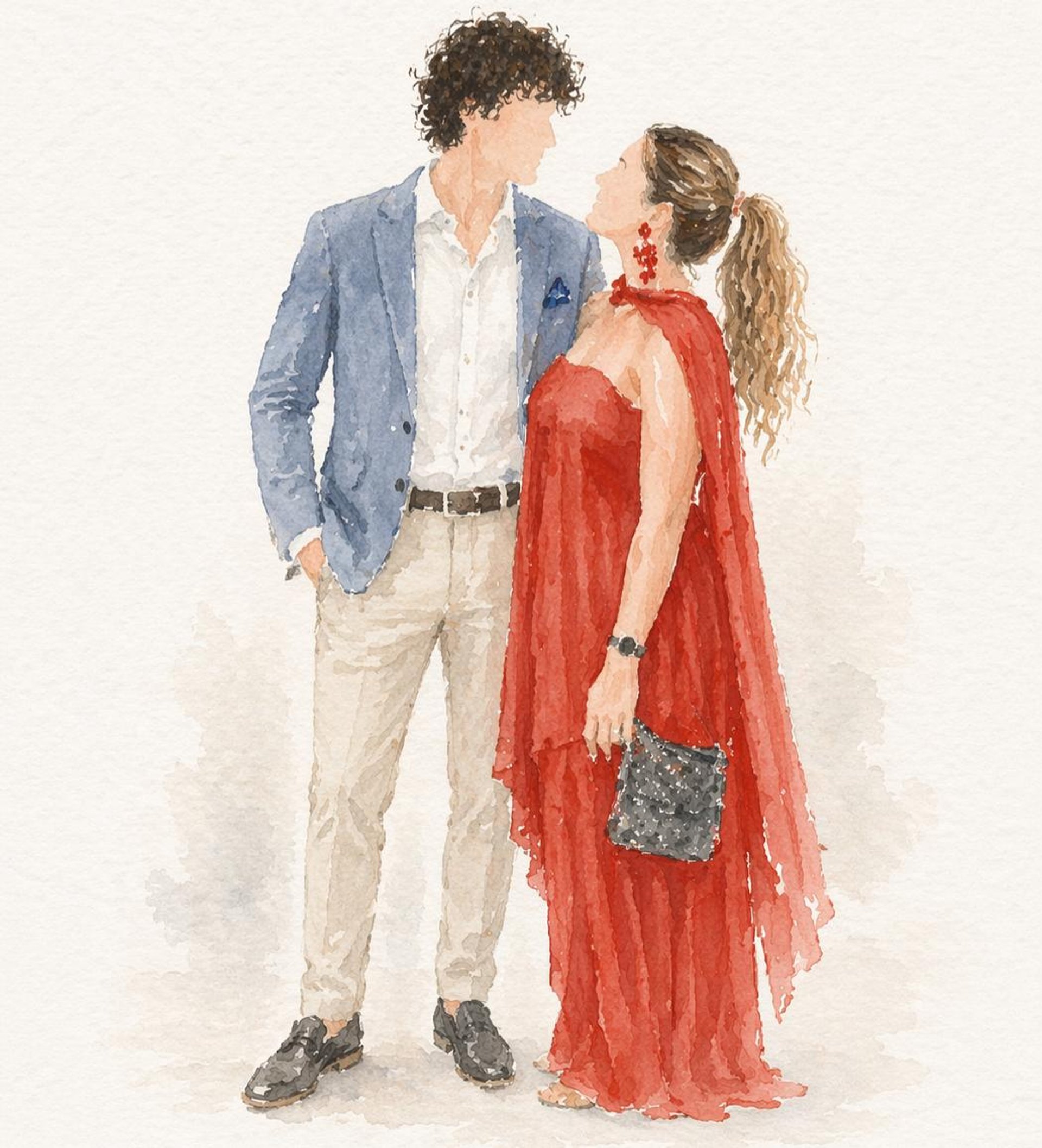 couple wearing silver-colored rings