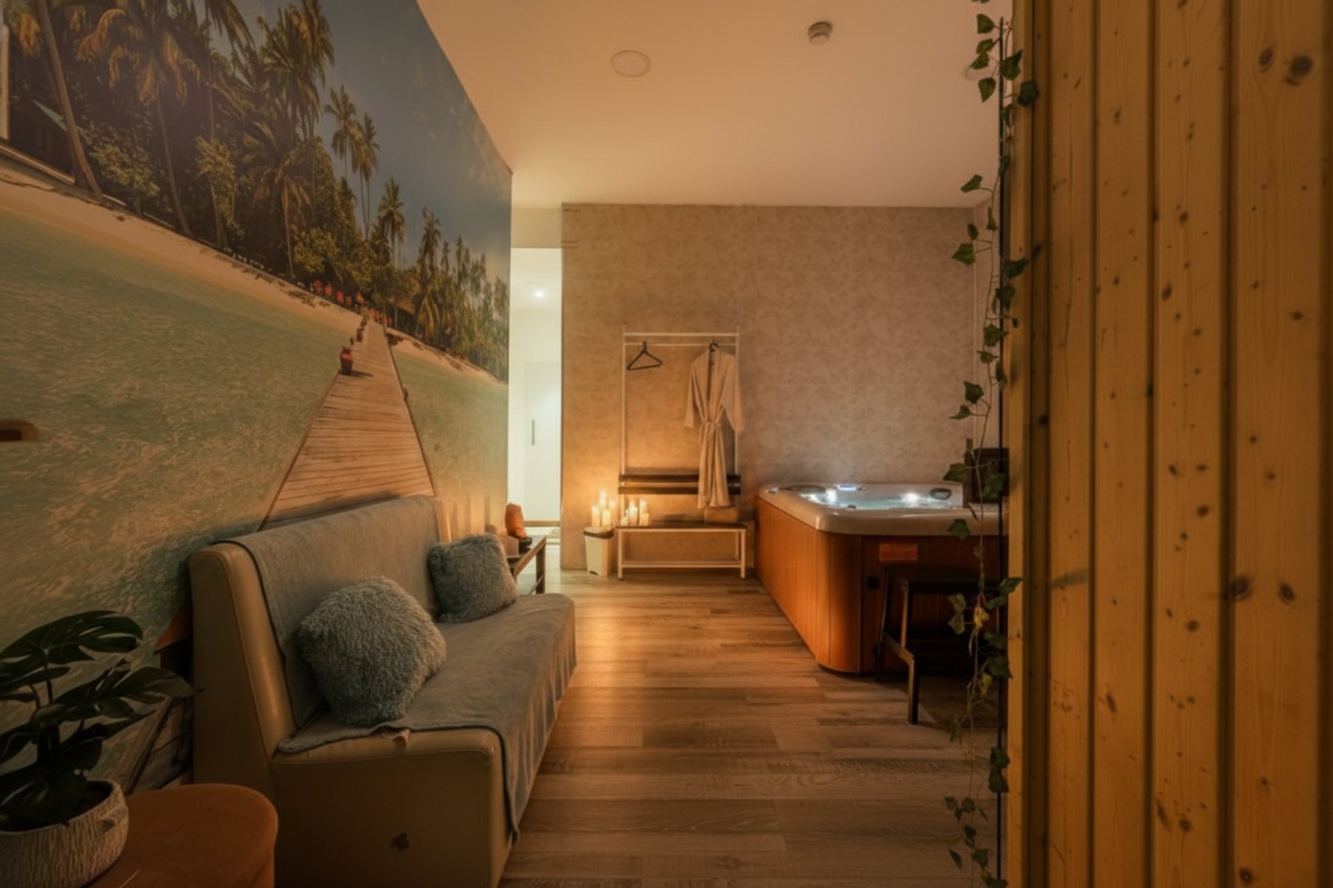 black and brown leather padded tub sofa