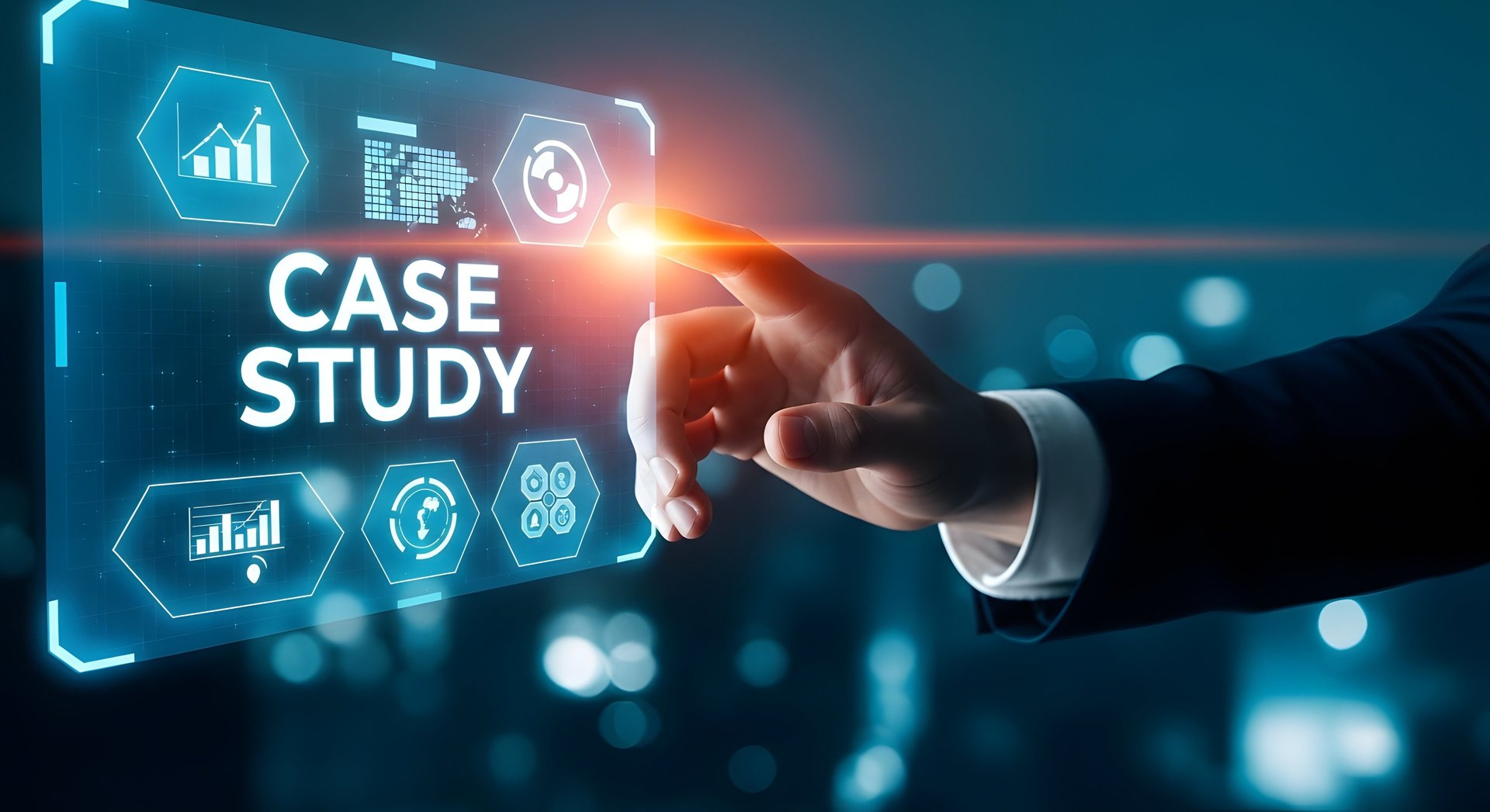 an abstract photo of a curved building with a blue sky in the background