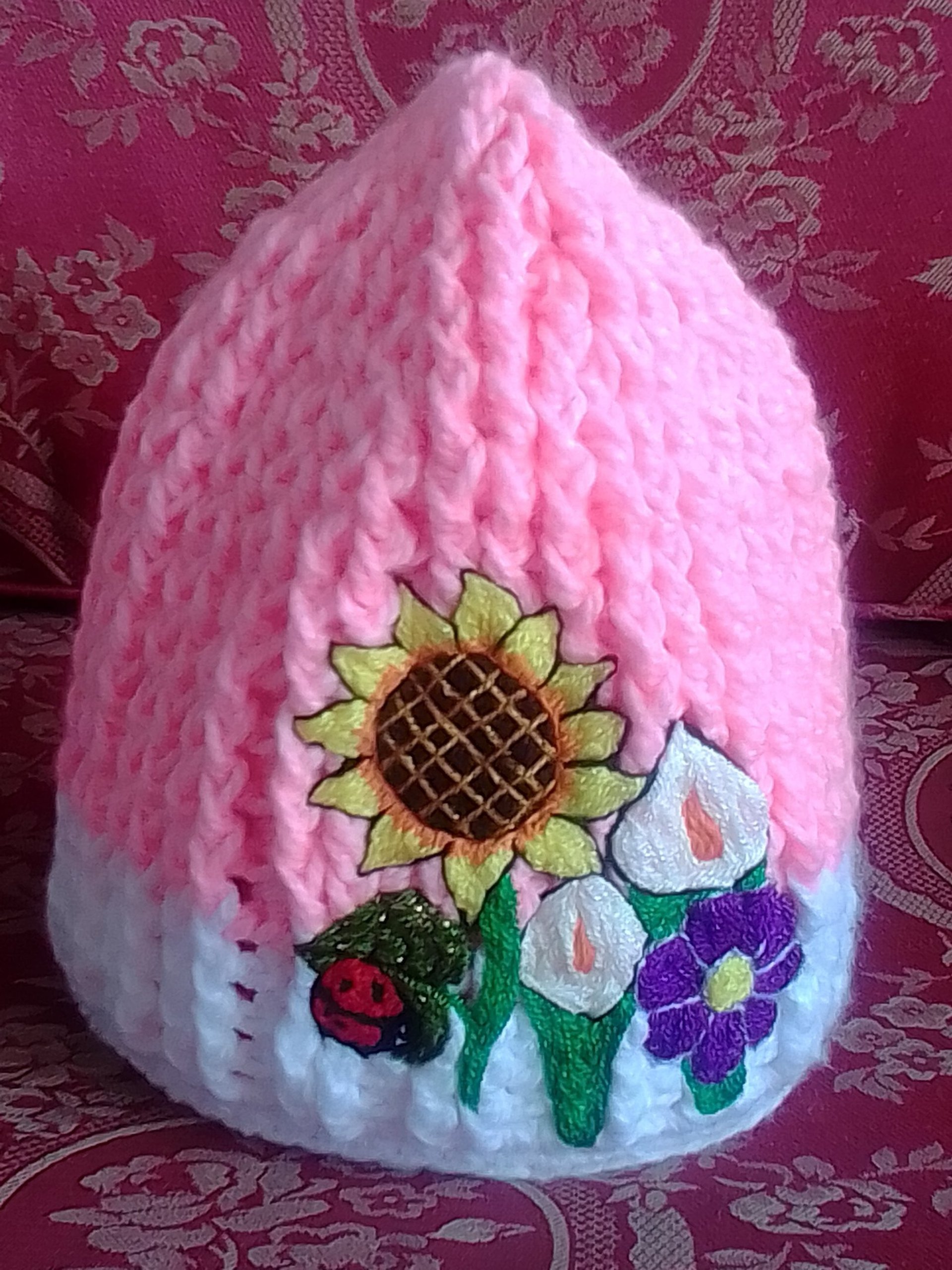 woman holding dried flower