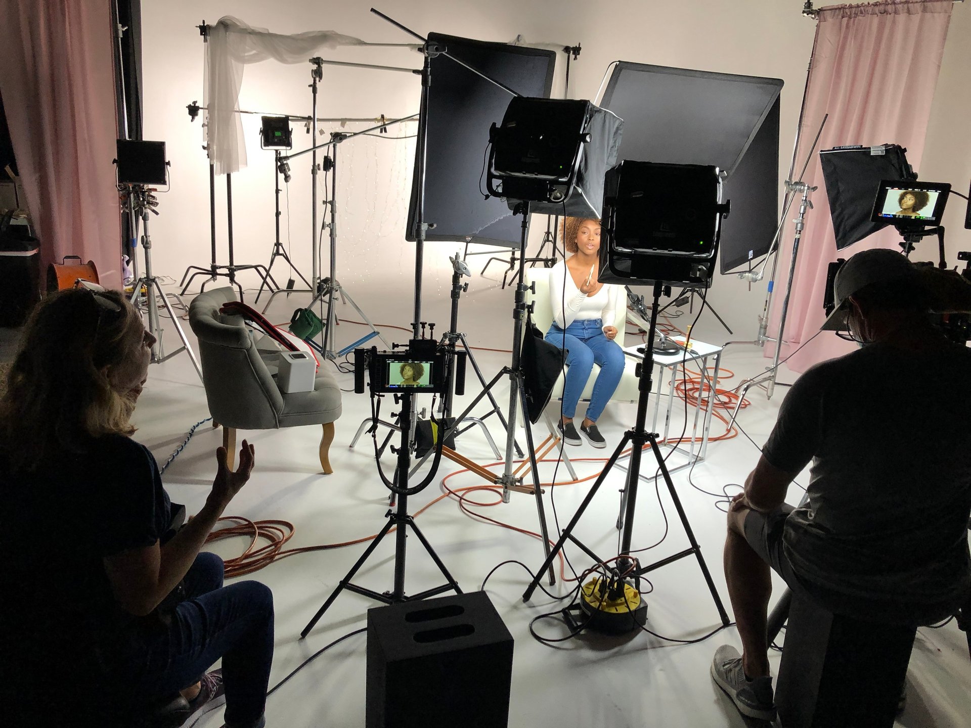 black blue and yellow textile