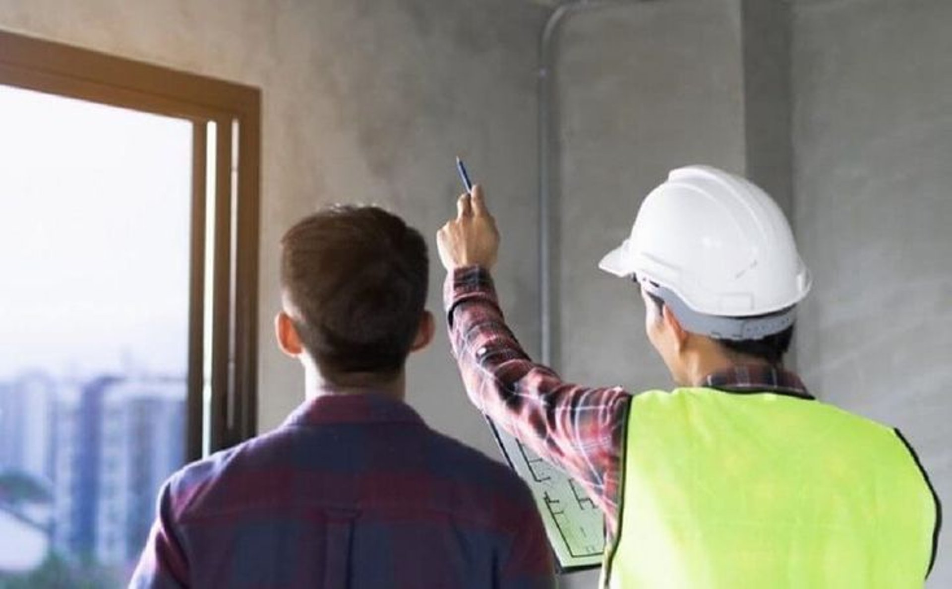 group of people wearing orange and yellow safety vest