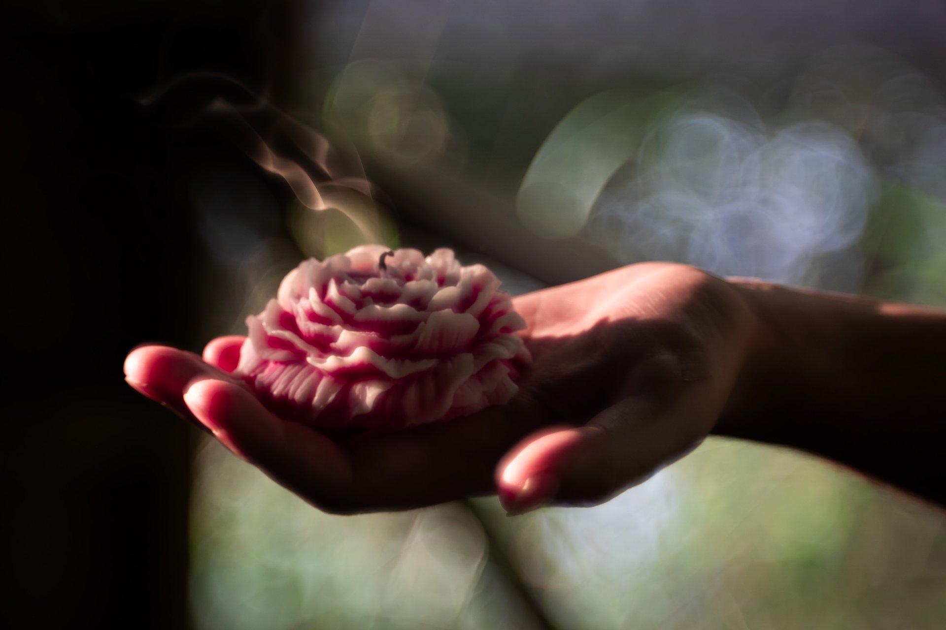 a group of bowls with colorful objects in them