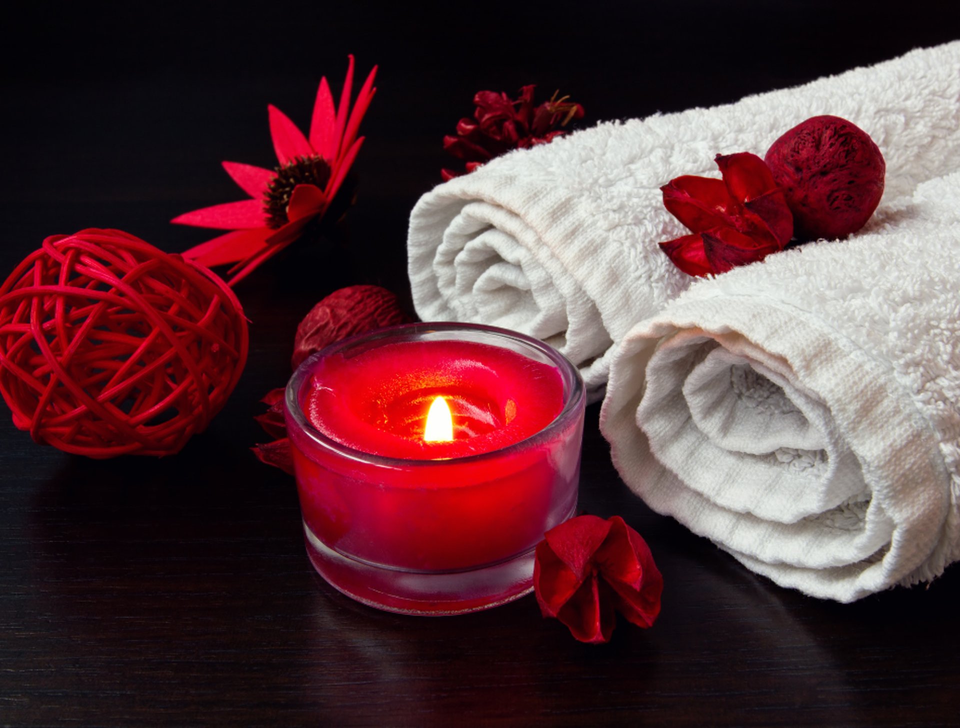 white candles on white table