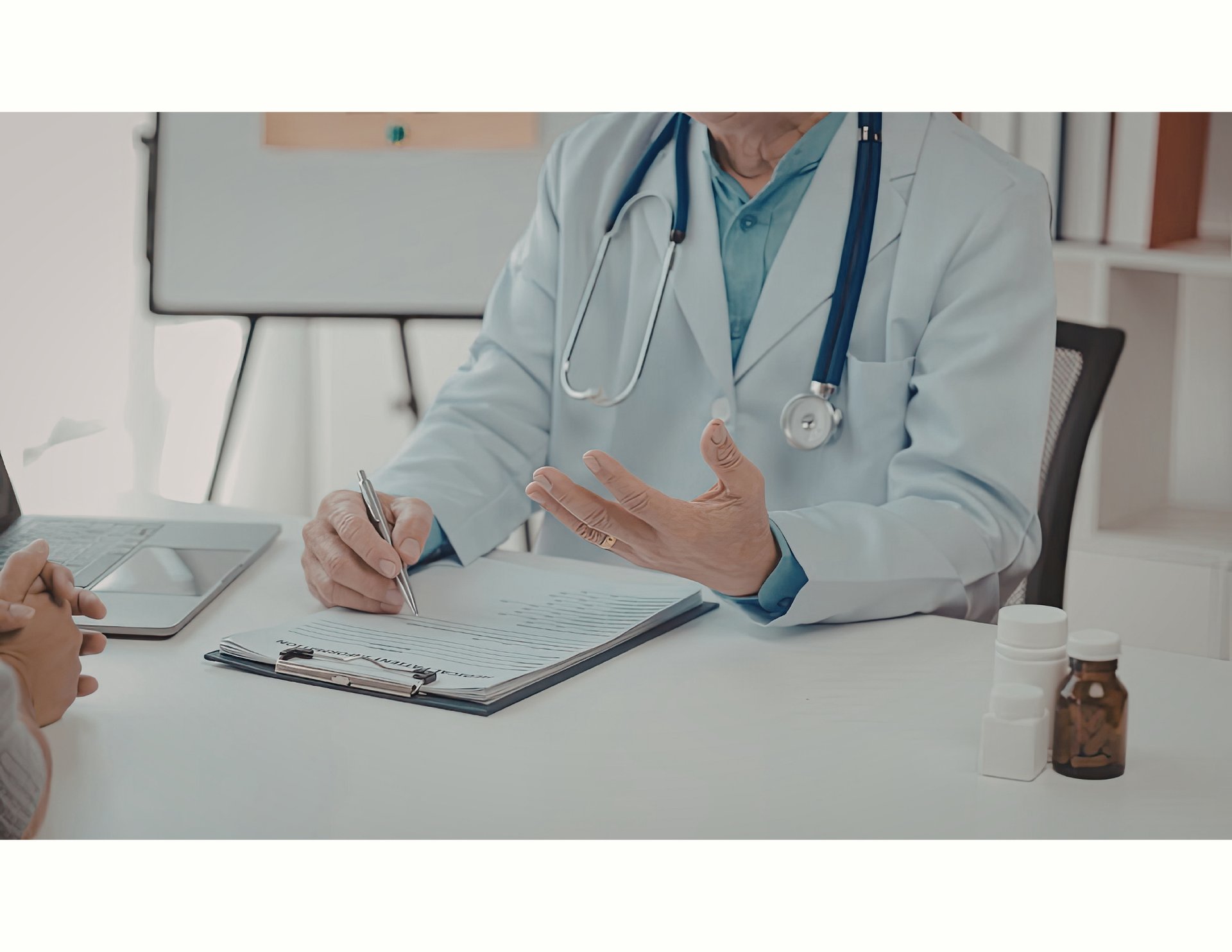 an abstract photo of a curved building with a blue sky in the background