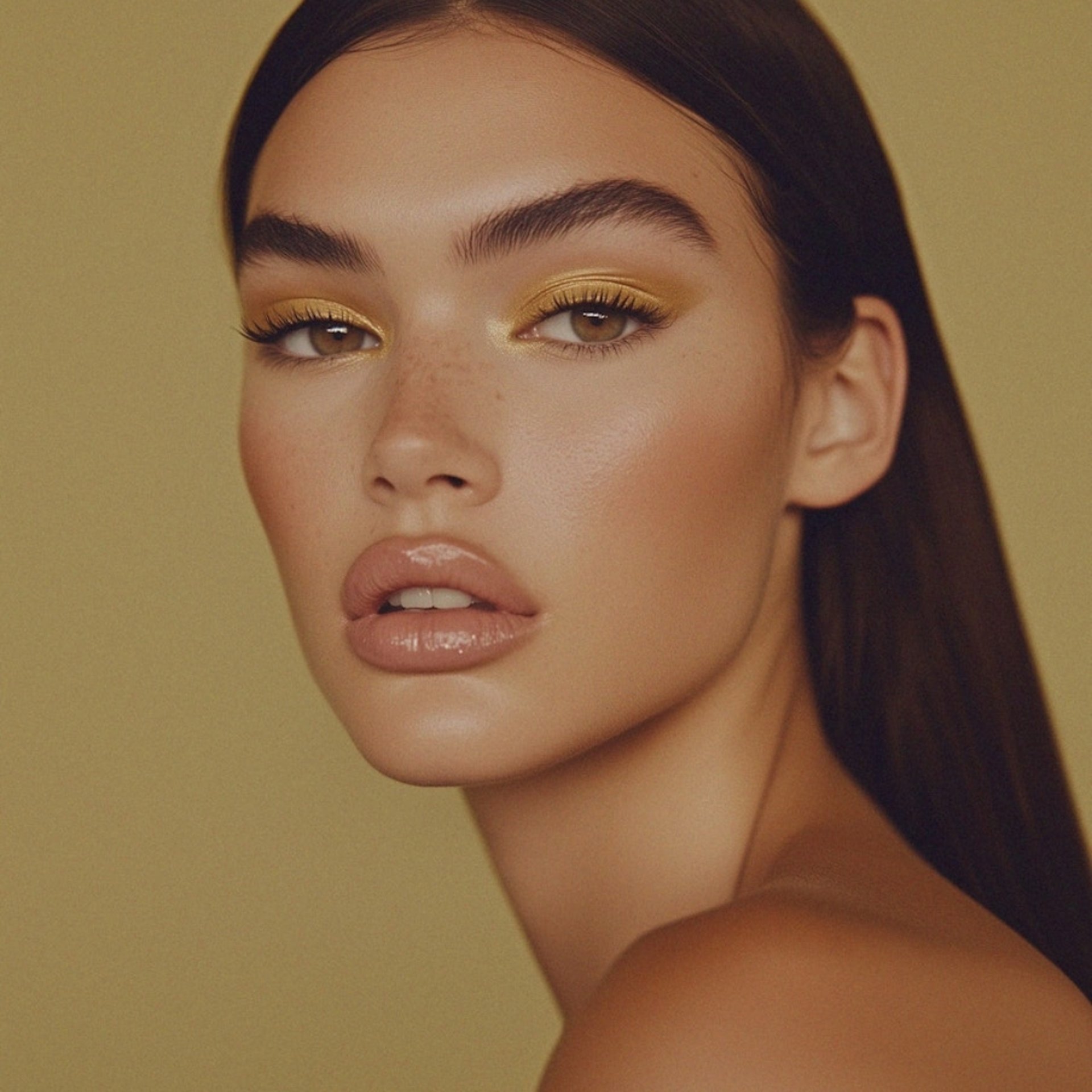 an abstract photo of a curved building with a blue sky in the background