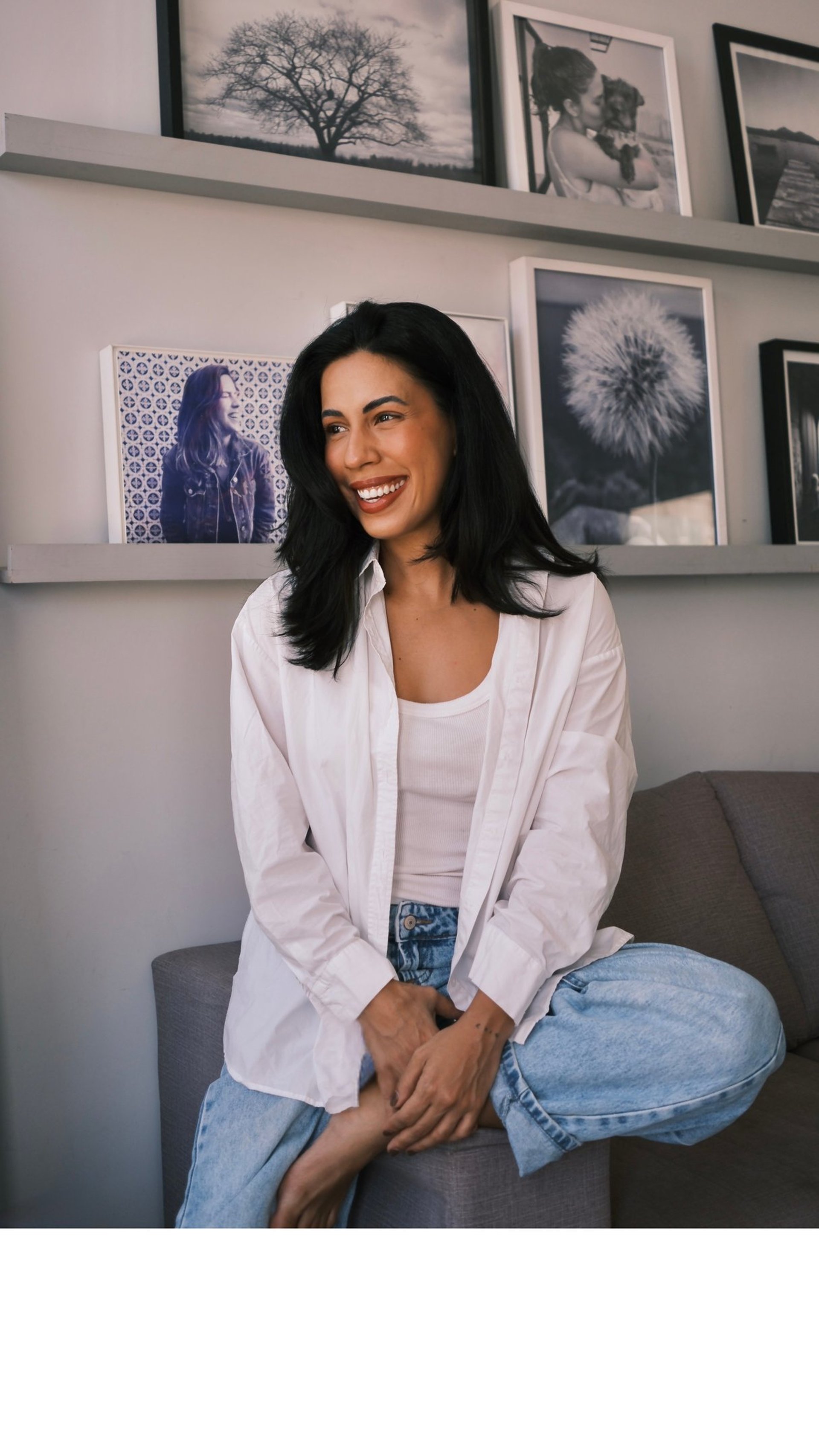 an abstract photo of a curved building with a blue sky in the background