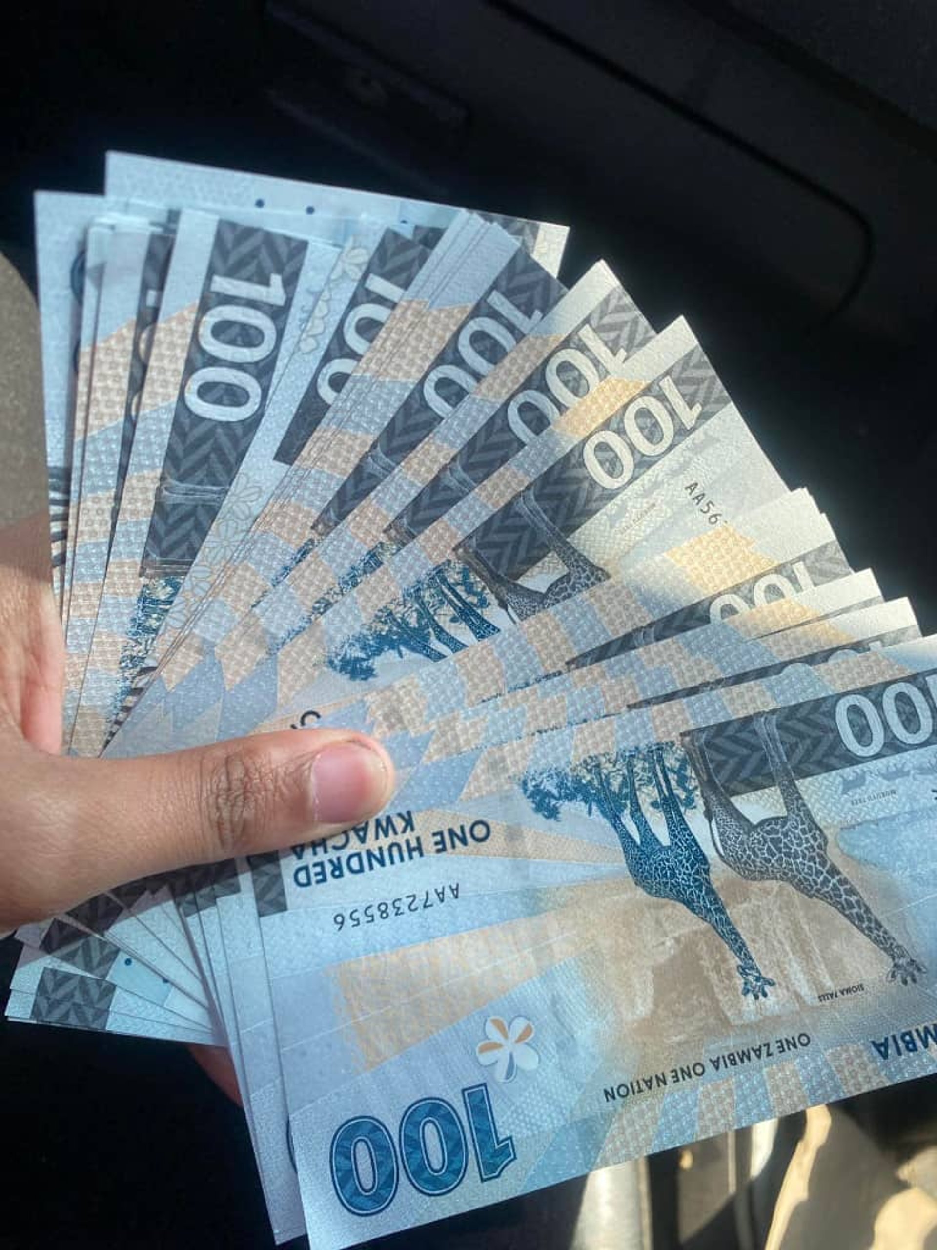 fan of 100 U.S. dollar banknotes