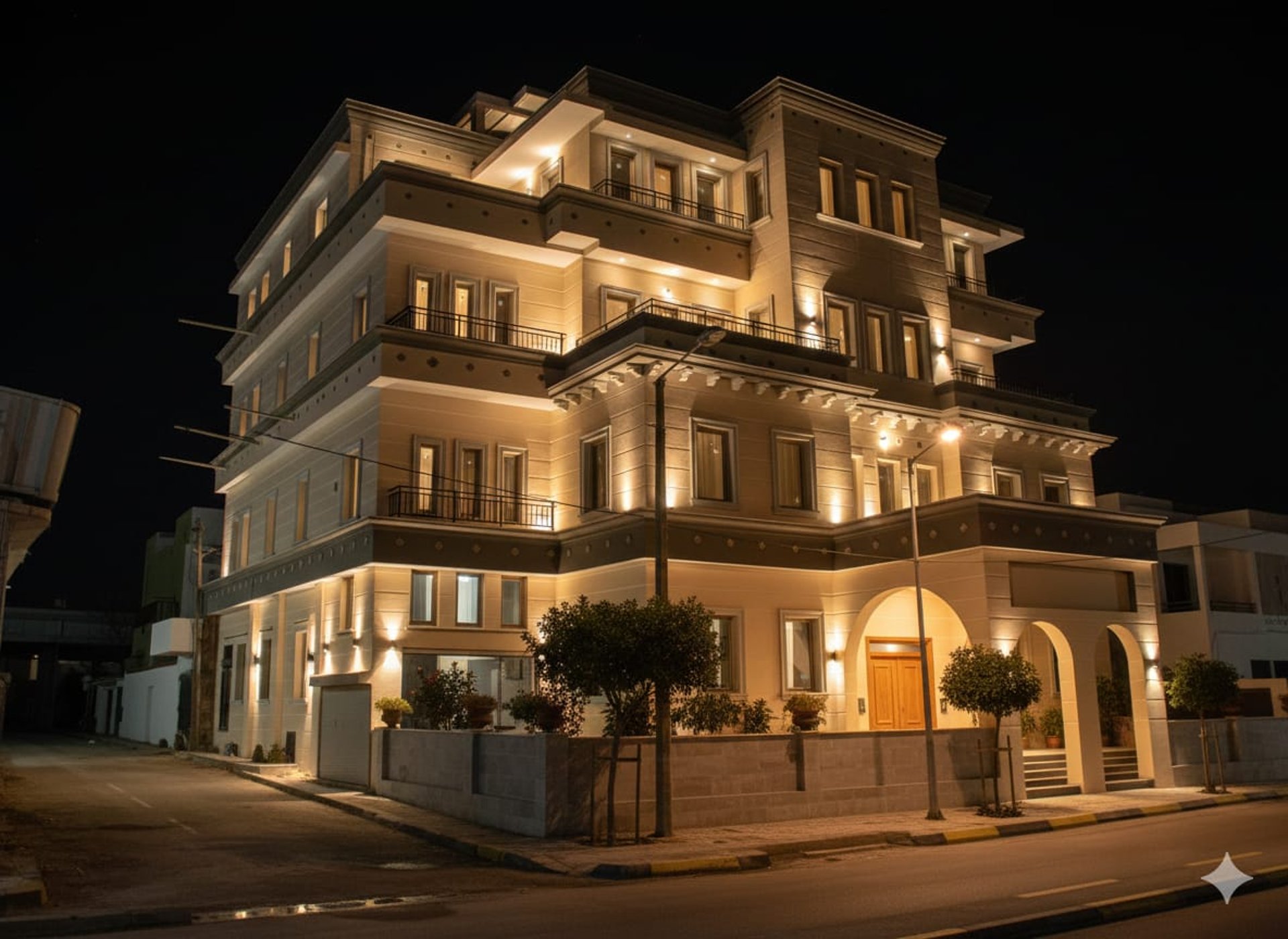 a tall building with a clock on the top of it