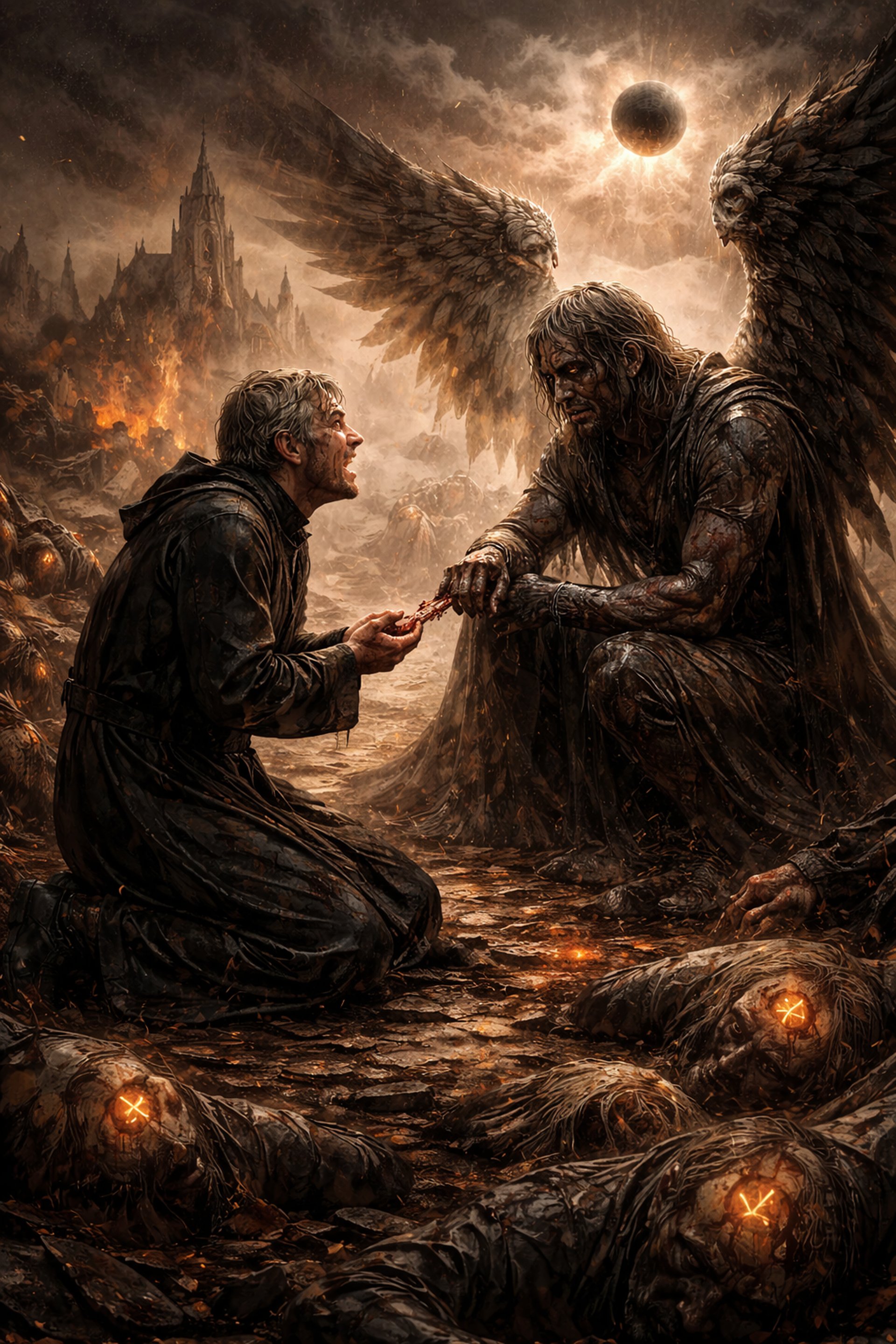 an abstract photo of a curved building with a blue sky in the background