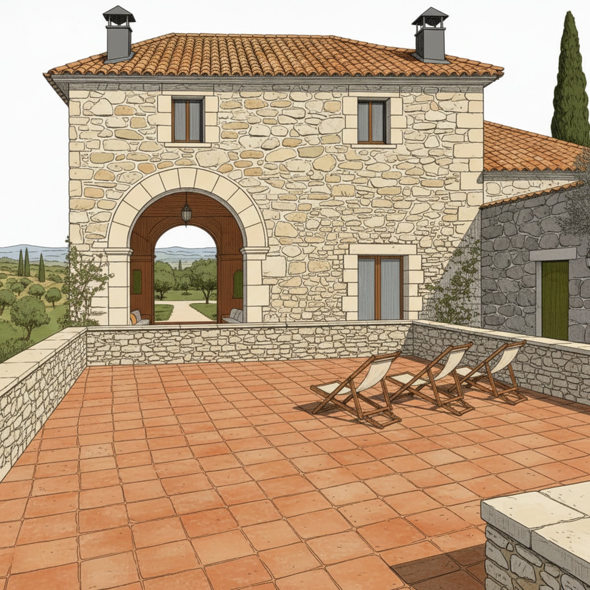 brown and white area rug