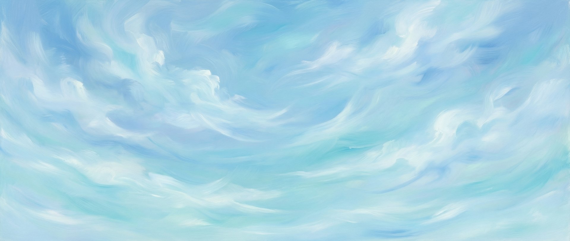 an abstract photo of a curved building with a blue sky in the background