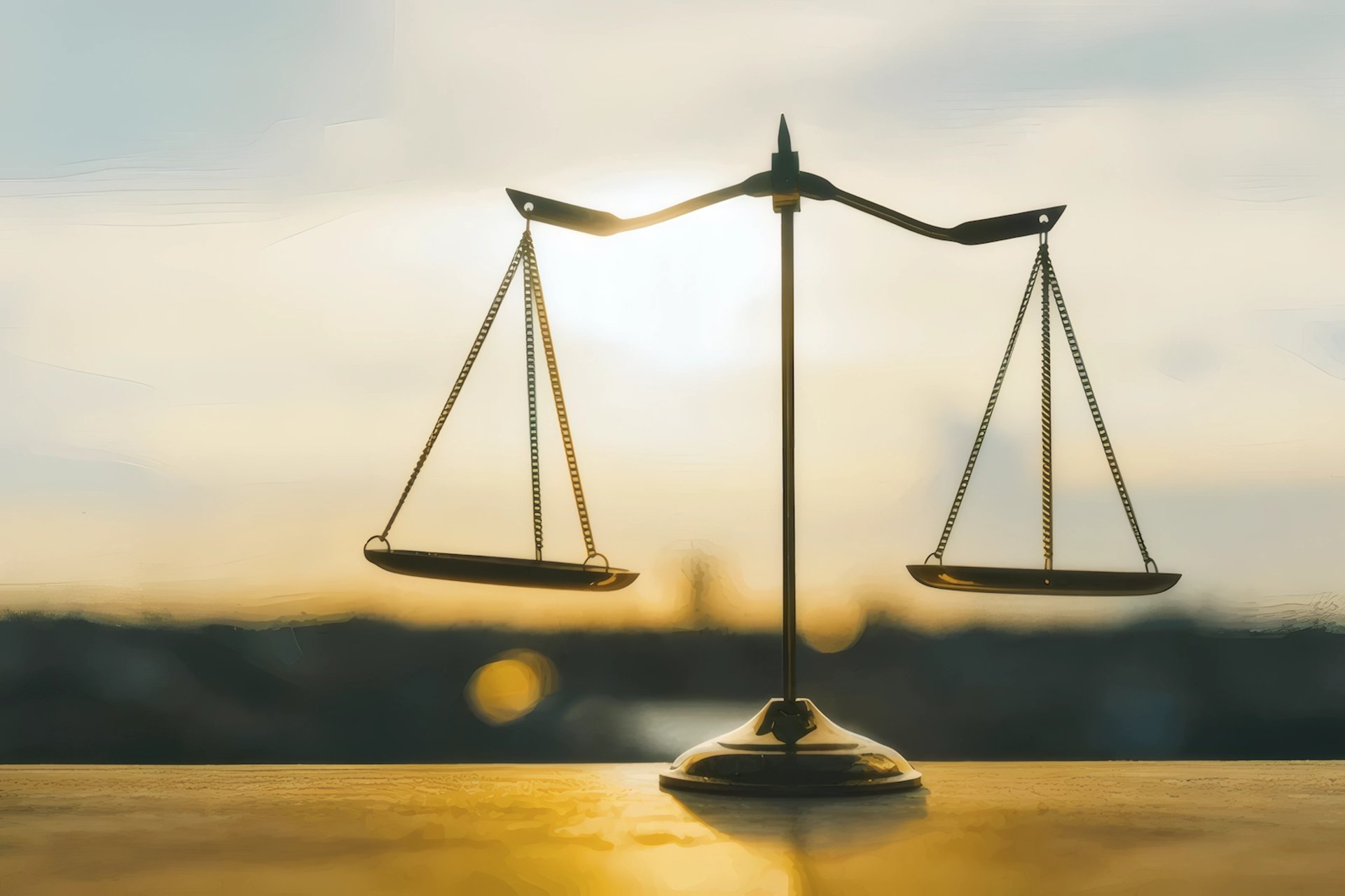 La balance symbole de la justice et de l'égalité des droits