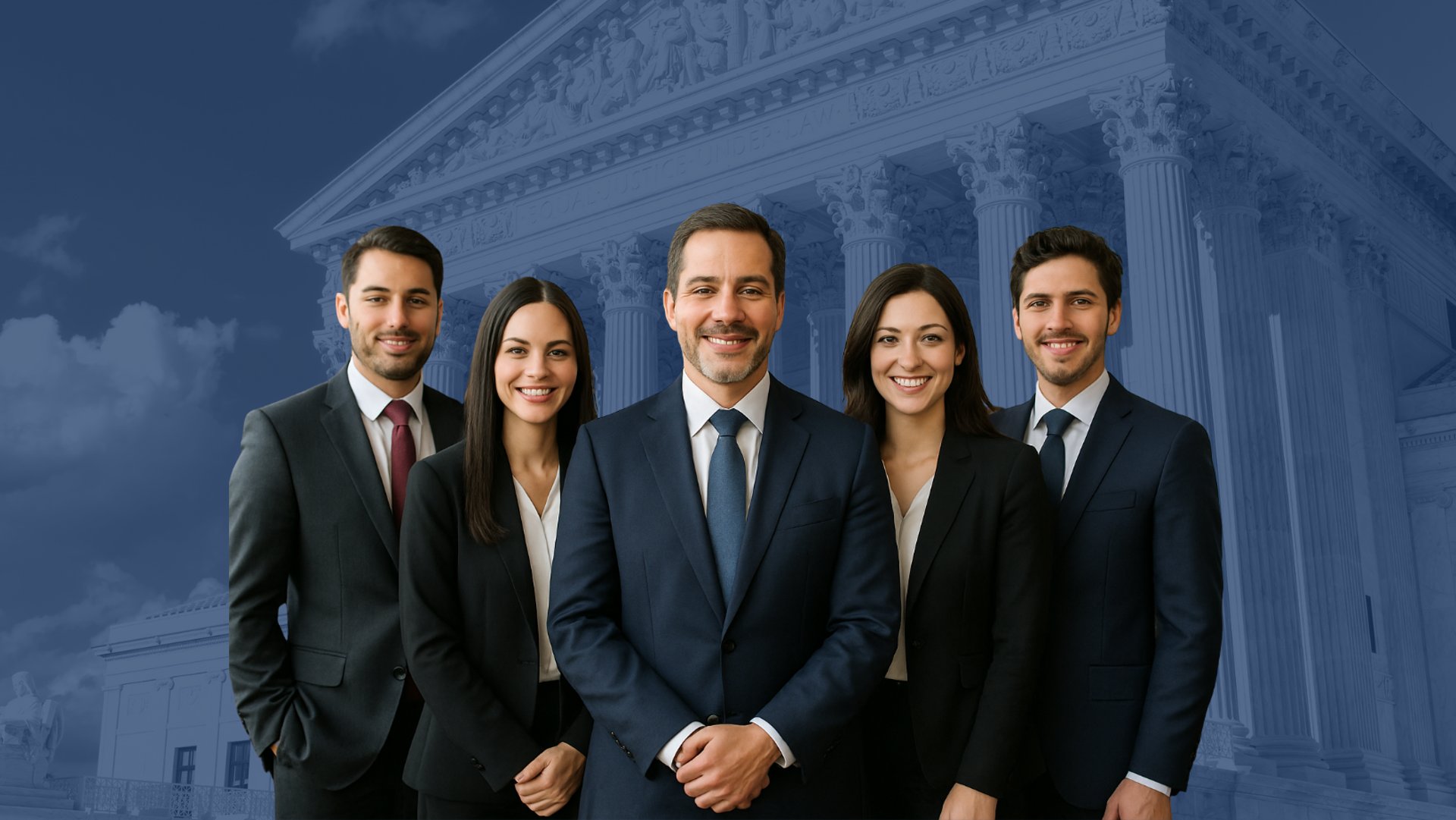 an abstract photo of a curved building with a blue sky in the background