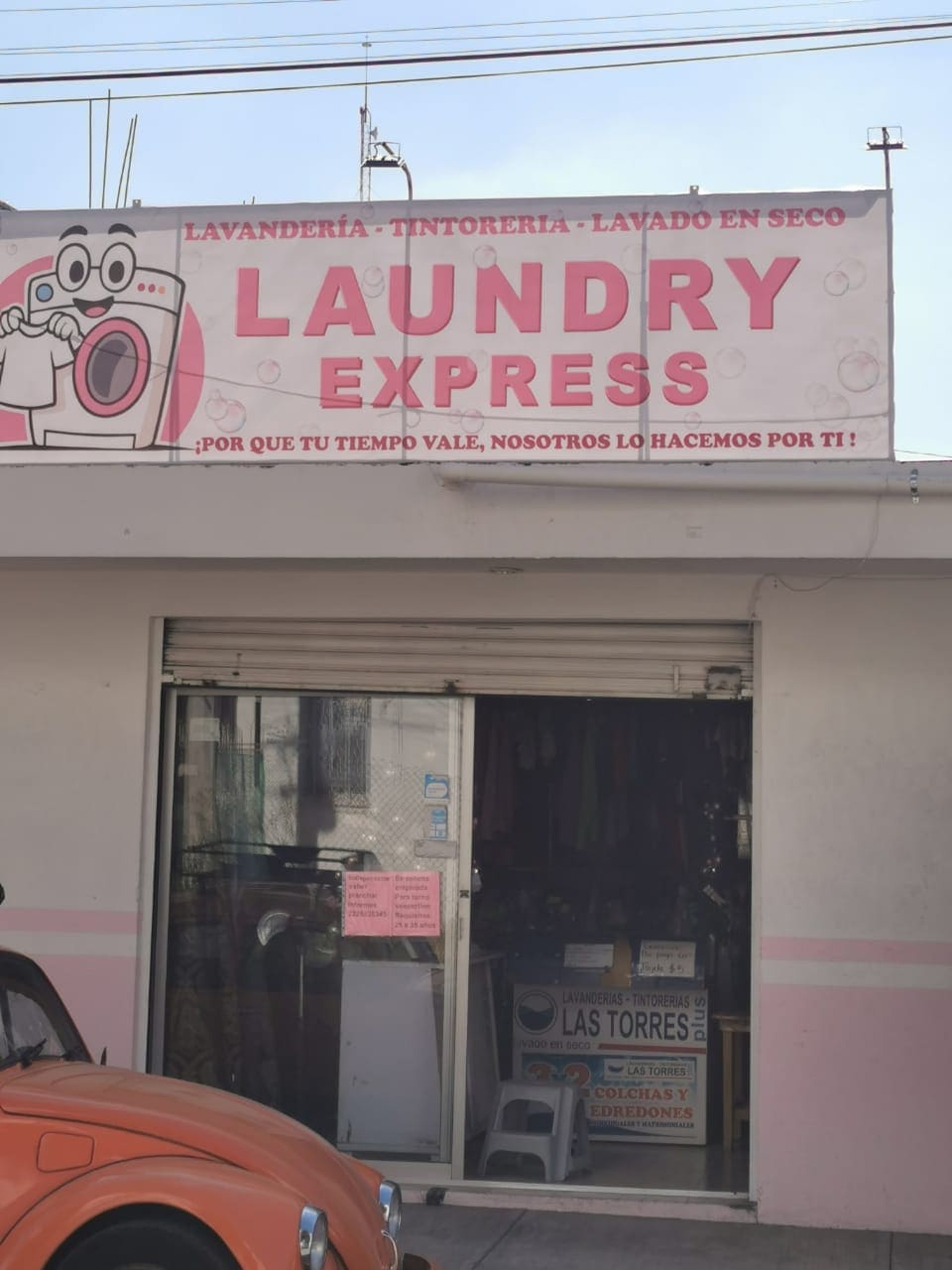 a washer and dryer in a room