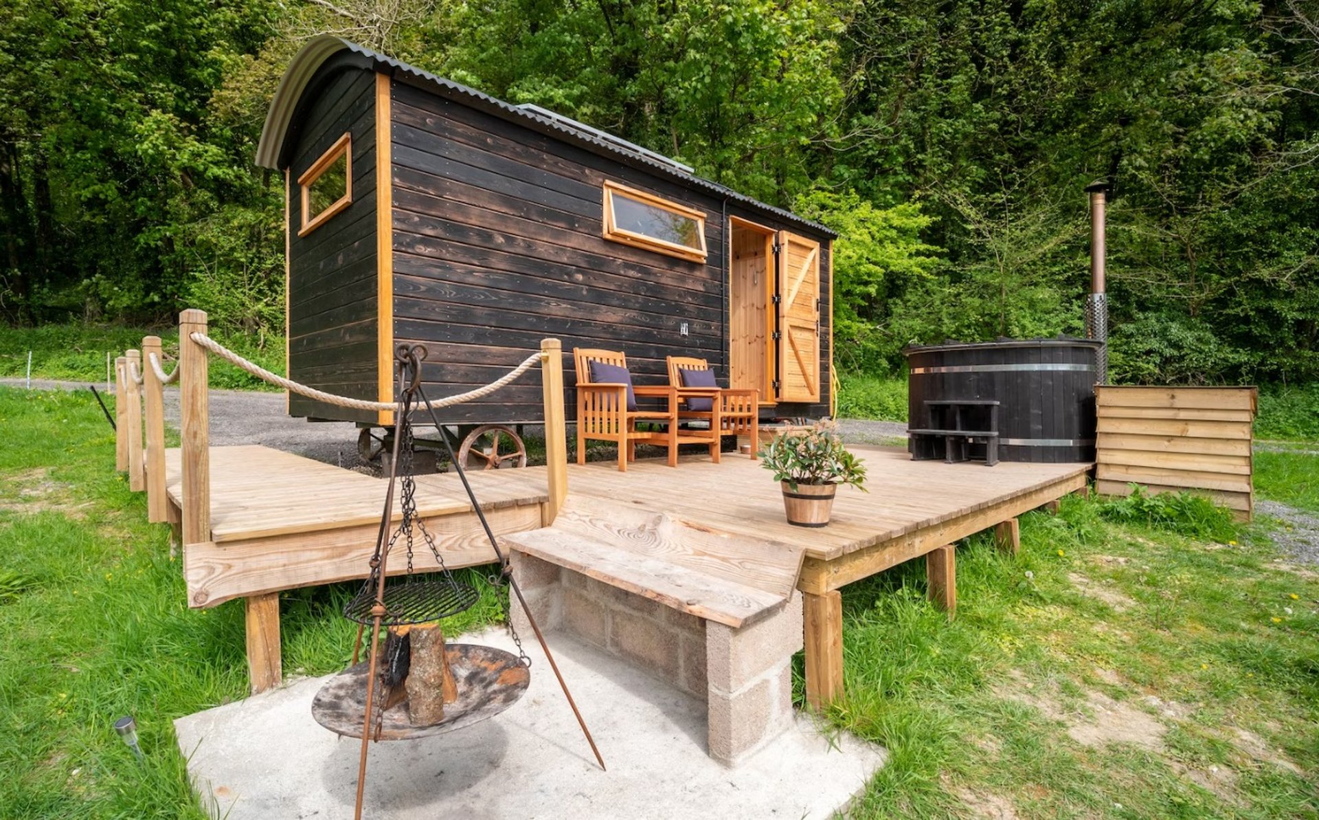 vanjska sauna na drva glamping kucice