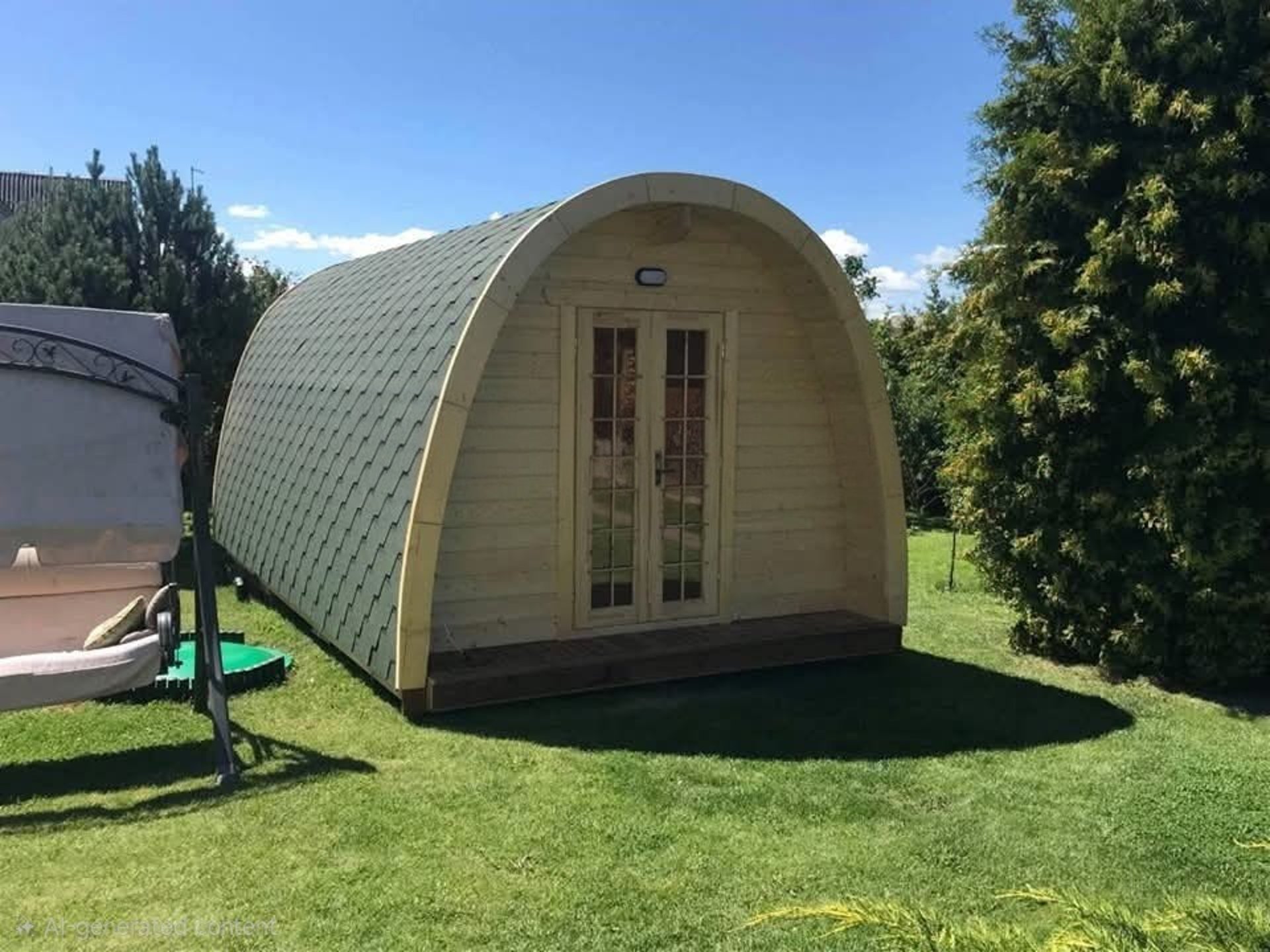 vanjska sauna na drva