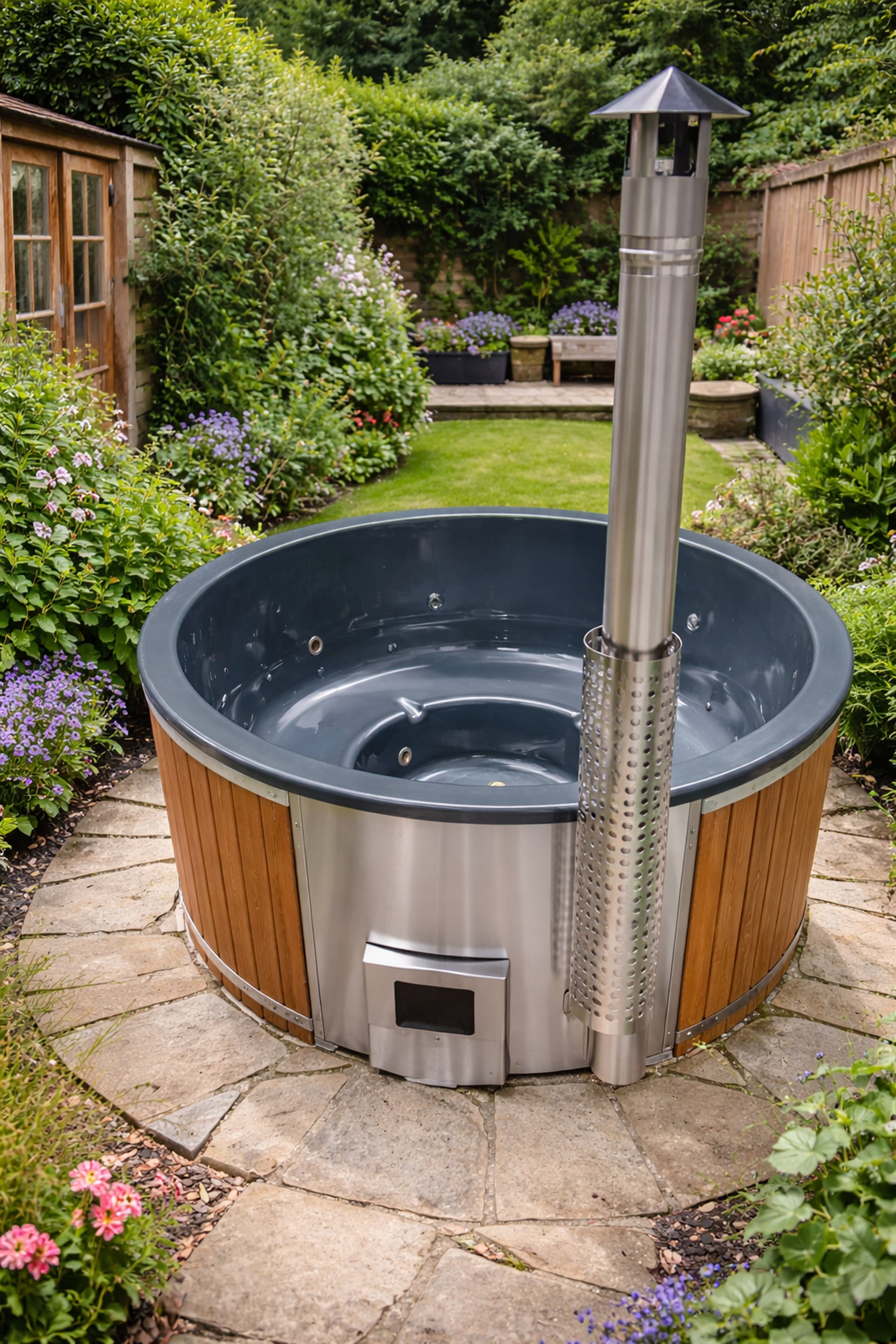 vanjska kupka pec na drva