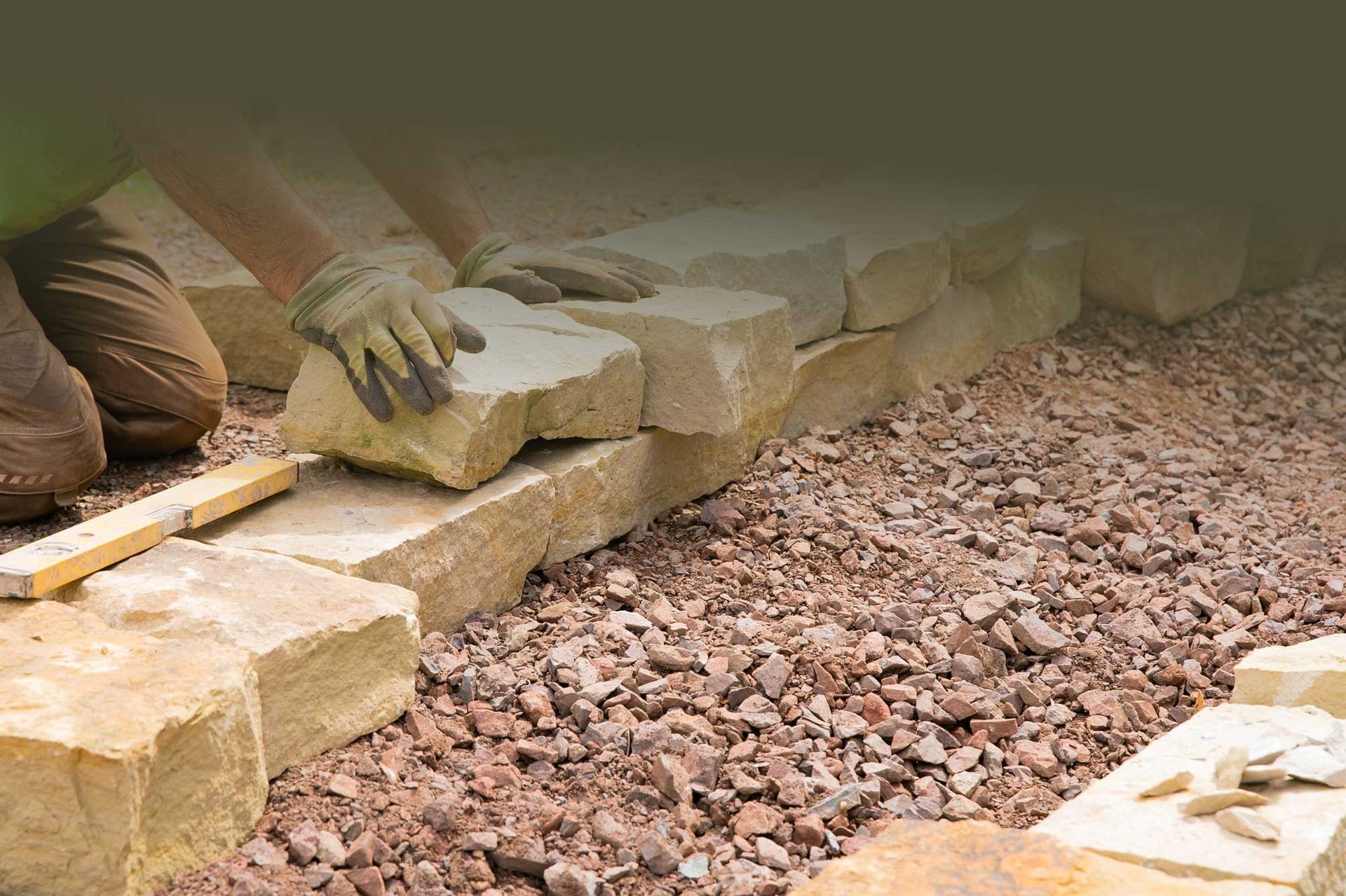 an abstract photo of a curved building with a blue sky in the background