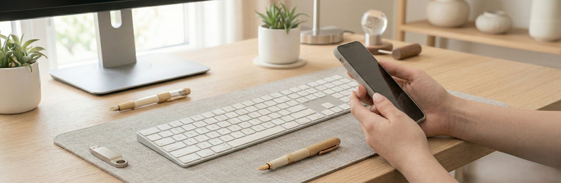 woman holding silver iPhone 6