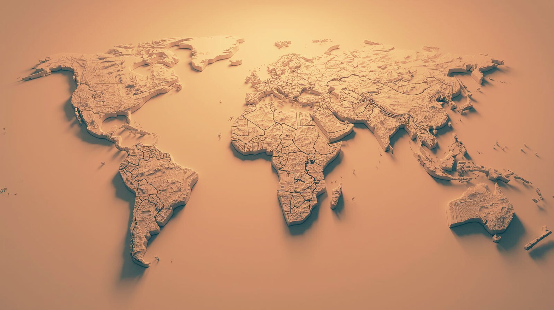 a map of the world made out of wood