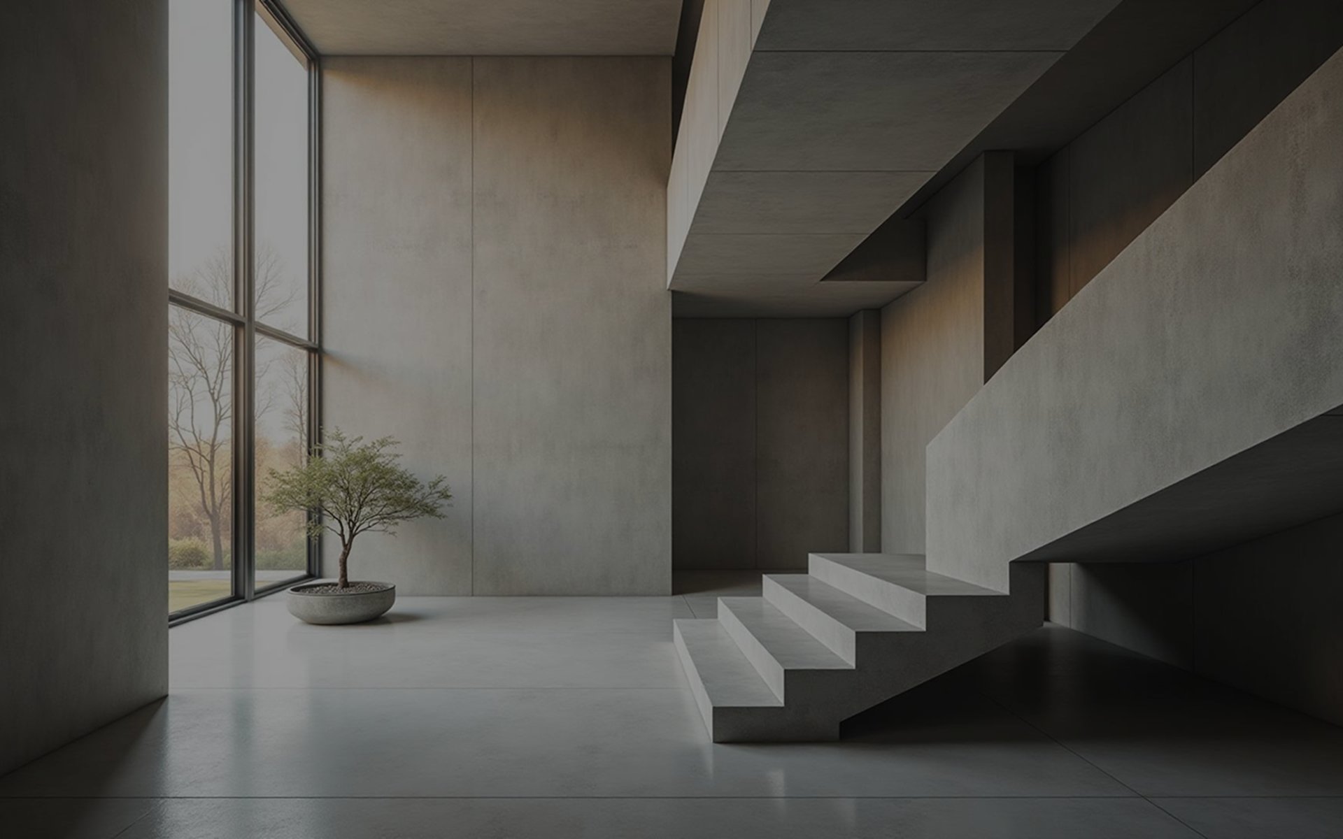an abstract photo of a curved building with a blue sky in the background