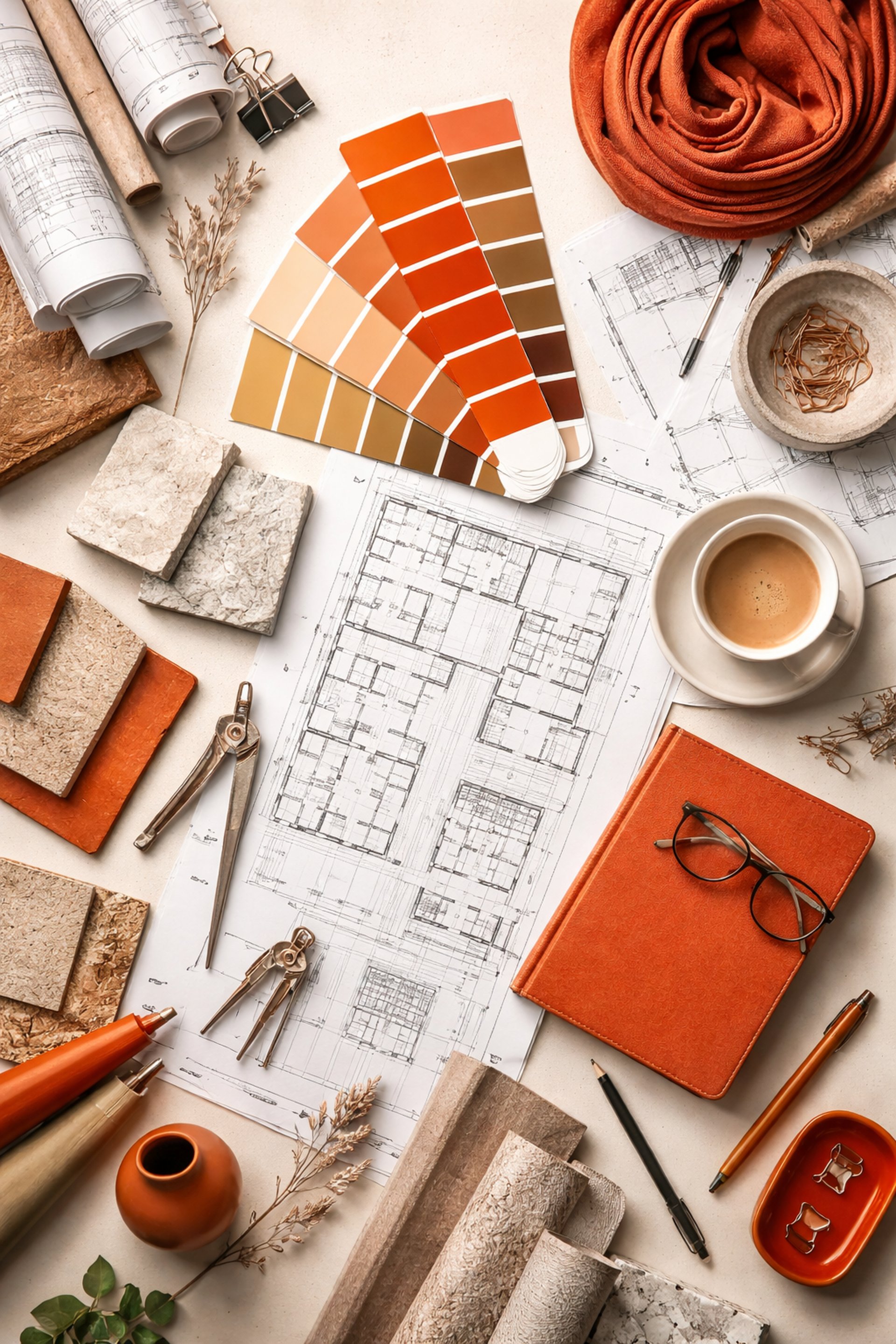 a painting of a man standing on a hill