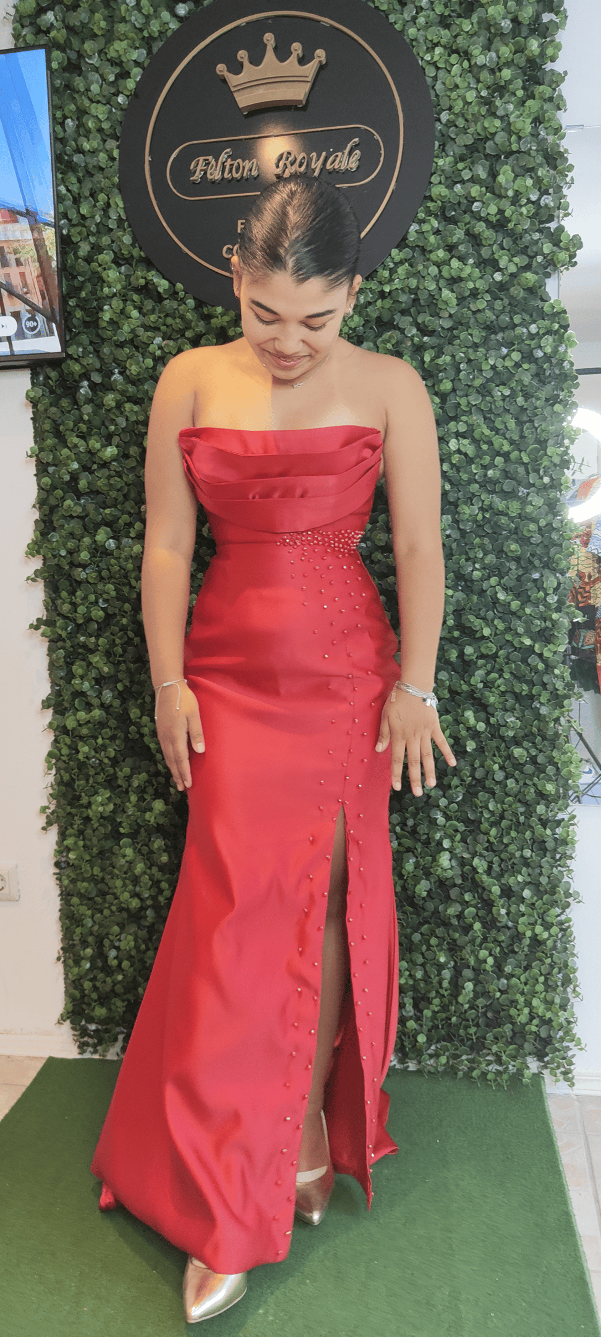 an abstract photo of a curved building with a blue sky in the background