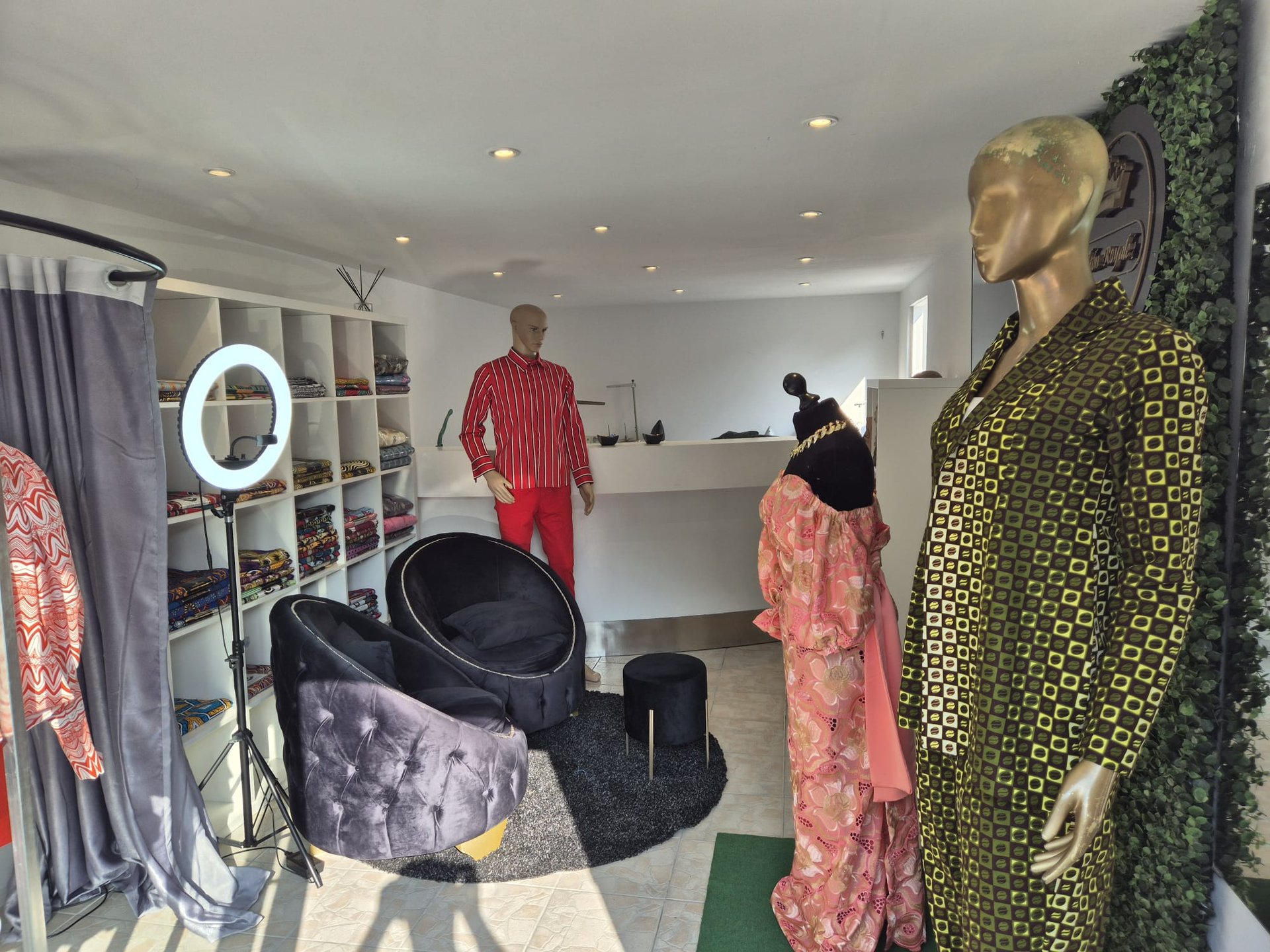 an abstract photo of a curved building with a blue sky in the background