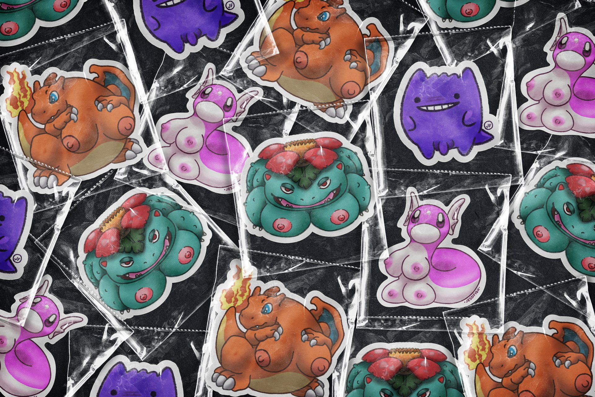 Mockup Stickers Puchamon