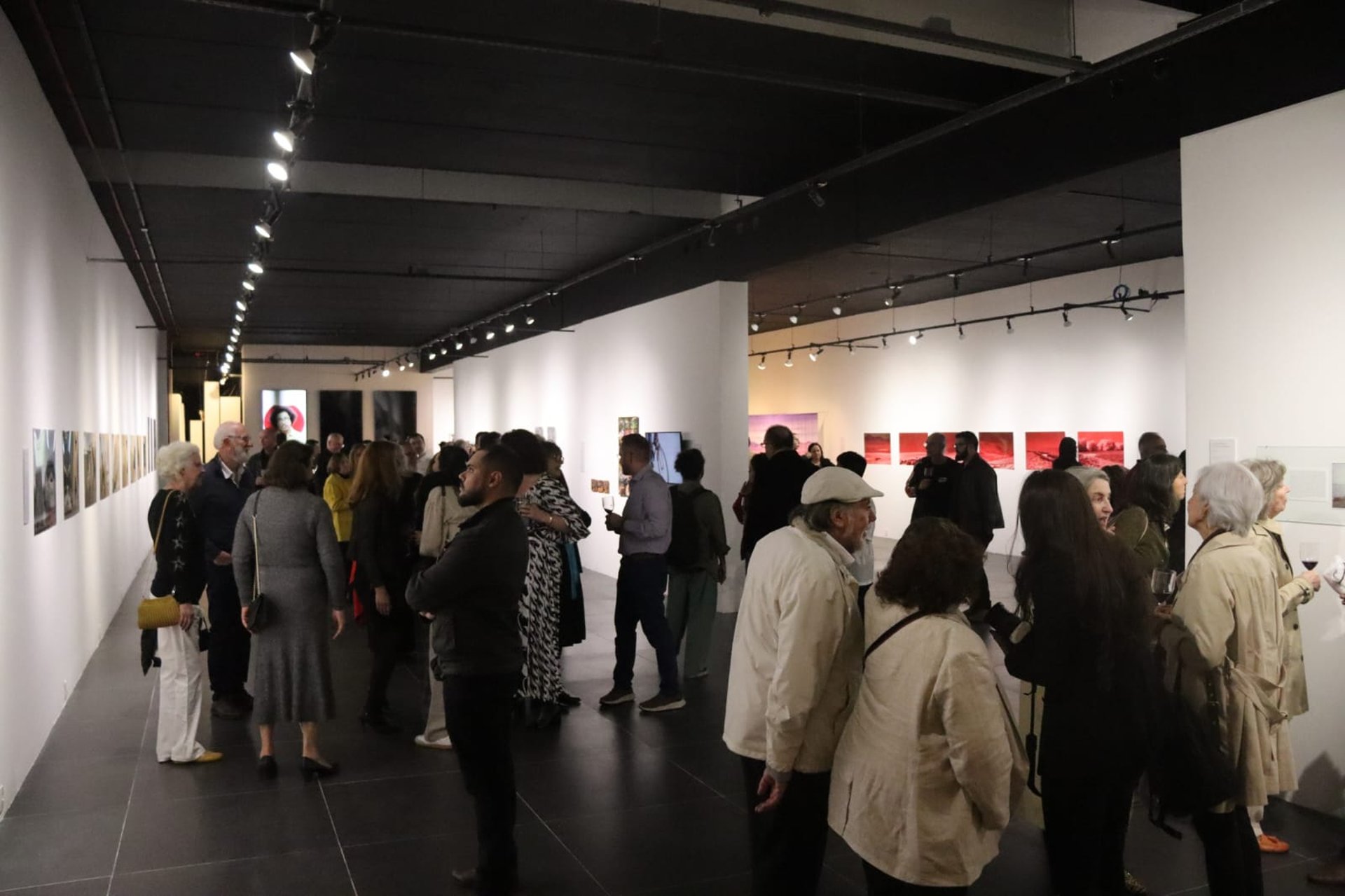 an abstract photo of a curved building with a blue sky in the background