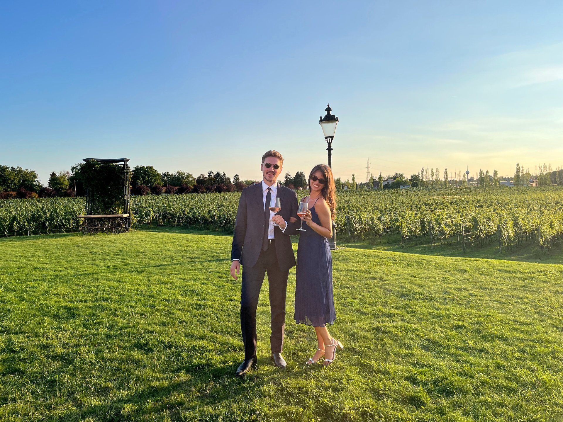 couple wearing silver-colored rings