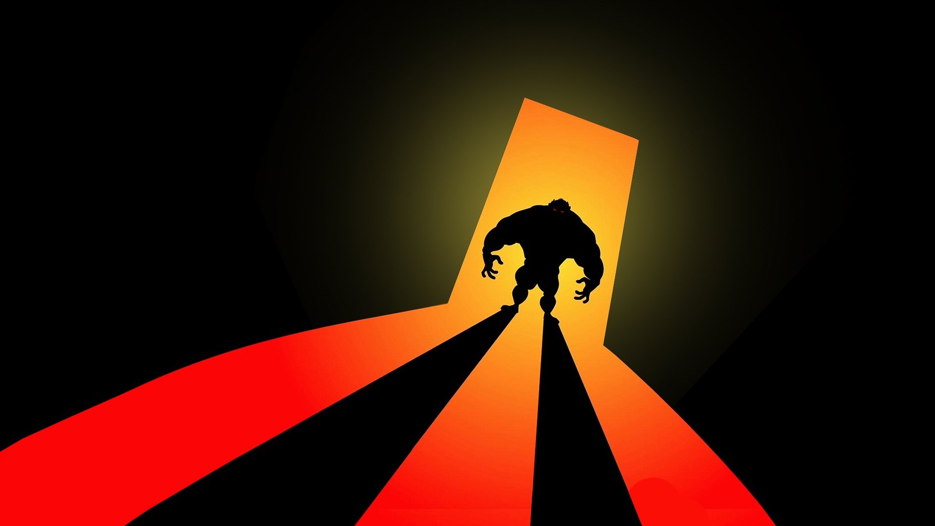 an abstract photo of a curved building with a blue sky in the background