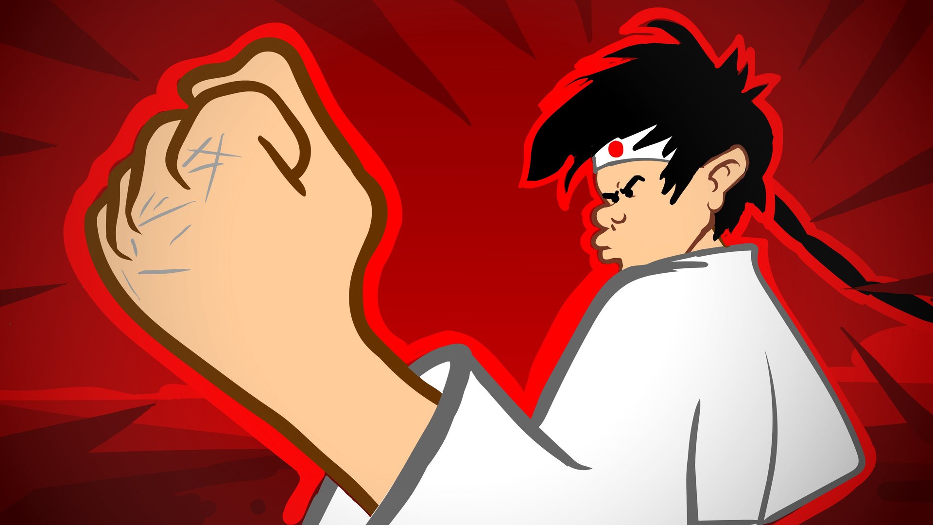 an abstract photo of a curved building with a blue sky in the background