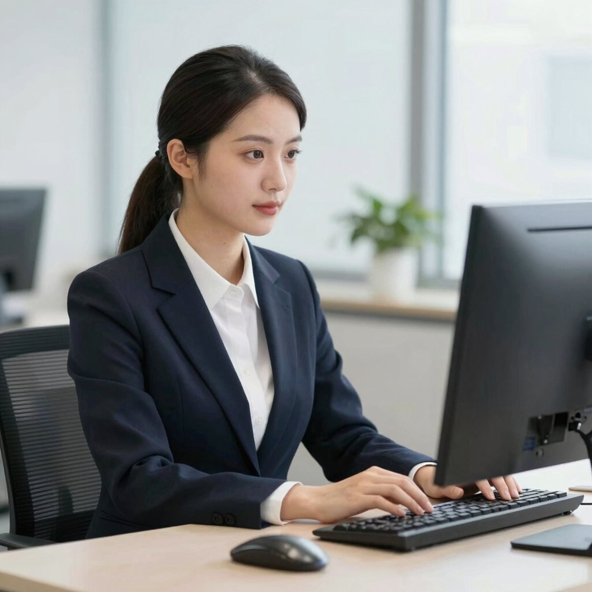 gray computer monitor