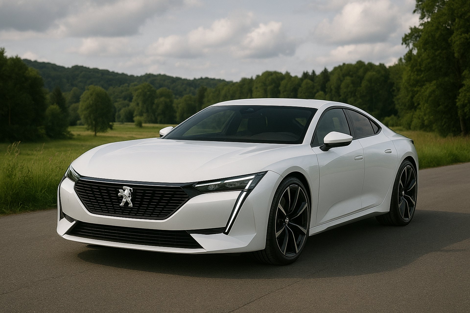 an abstract photo of a curved building with a blue sky in the background