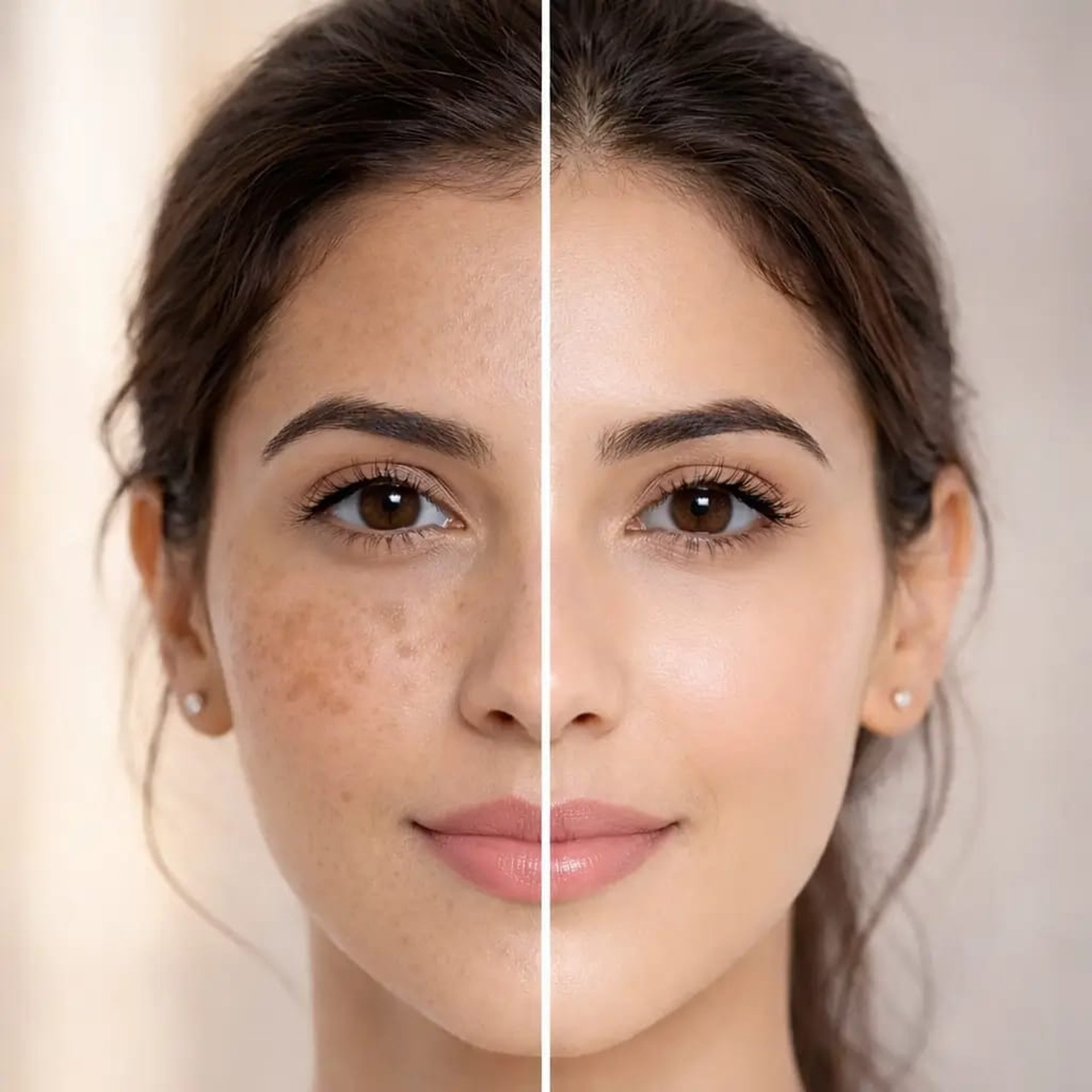 Meei pigment care face serum. after and befor use results.