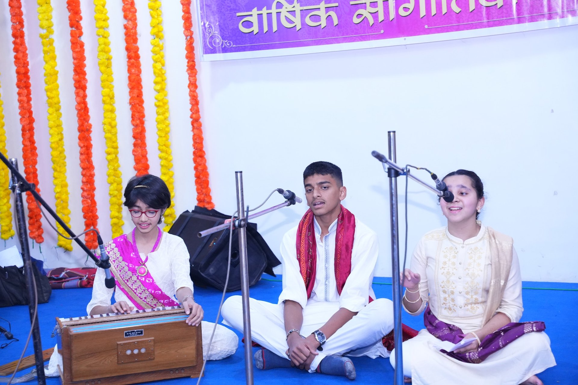 black blue and yellow textile