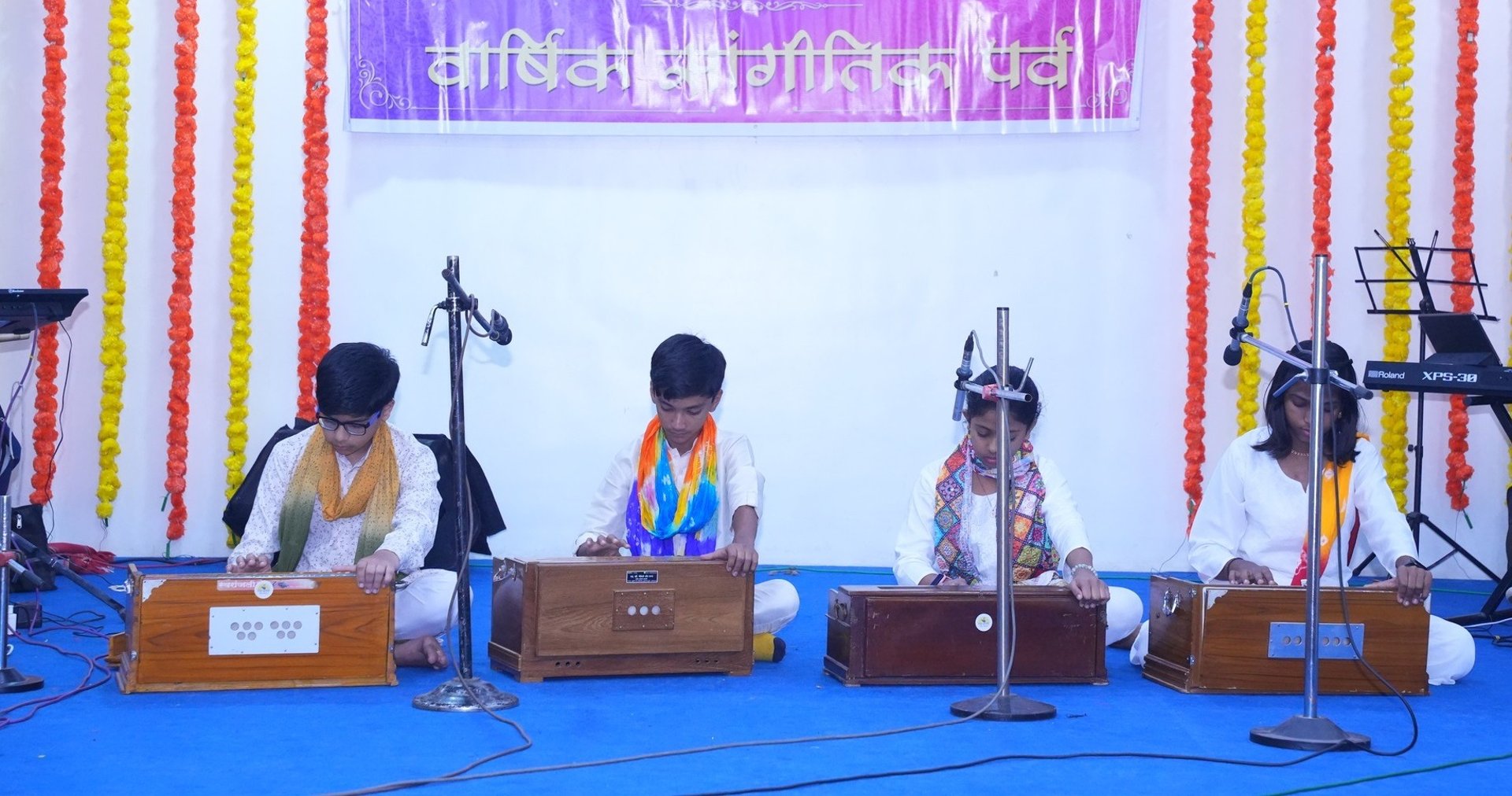 black blue and yellow textile