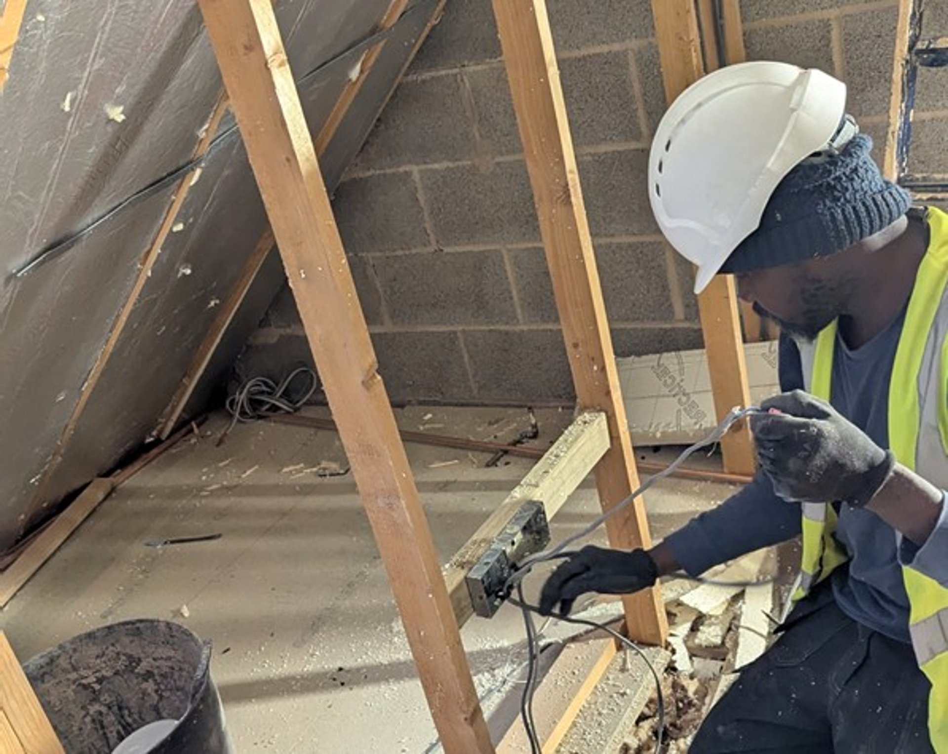 black and brown leather padded tub sofa