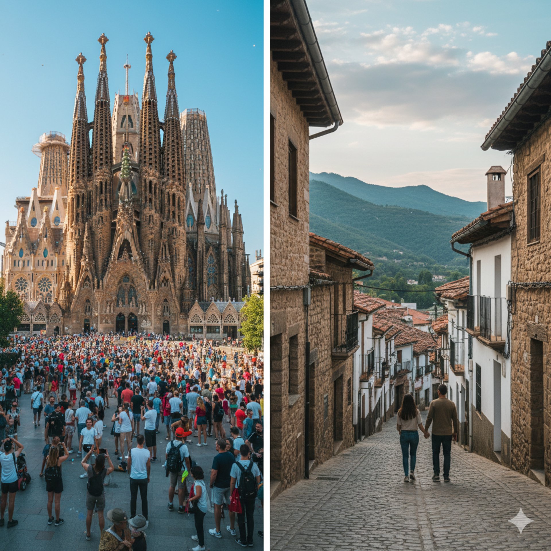 an abstract photo of a curved building with a blue sky in the background