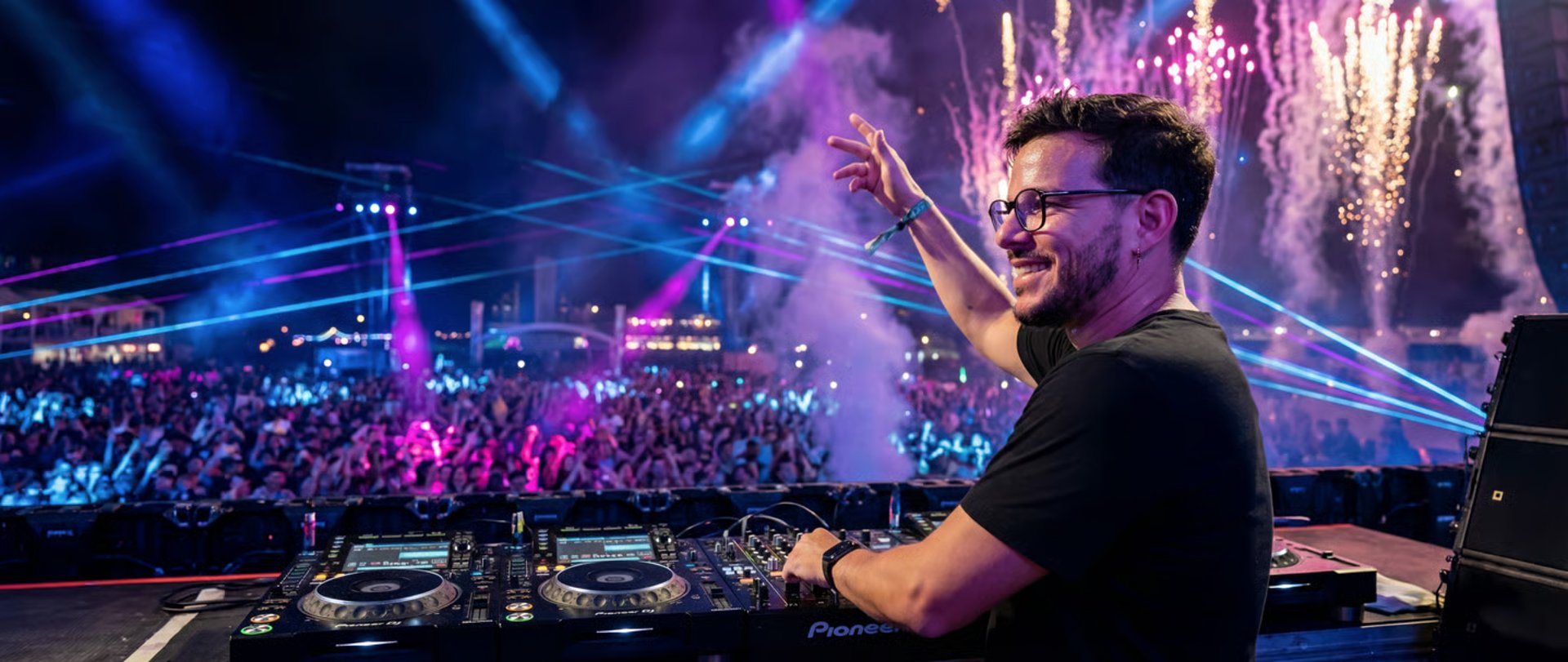 Foule en fête célébrant l'anniversaire de DJ Boss in Portugal au Nova Club à Bussigny