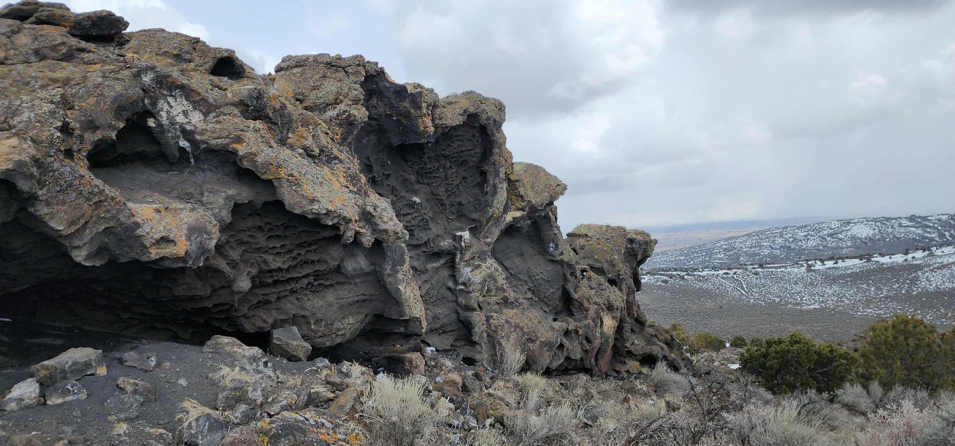 Volcanic Rock view, North Butte top of volcano race day